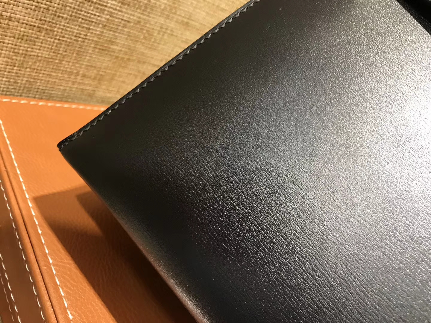 Hermès（爱马仕）Kelly 25 28(凯莉包)黑色 德国进口 box牛皮 原版蜜蜡线 全手工缝制