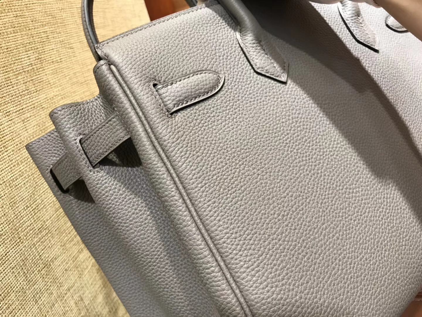 Hermès（爱马仕）Birkin 30cm ( 铂金包) Togo小牛皮 锡器灰 原版蜜蜡线 全手工缝制