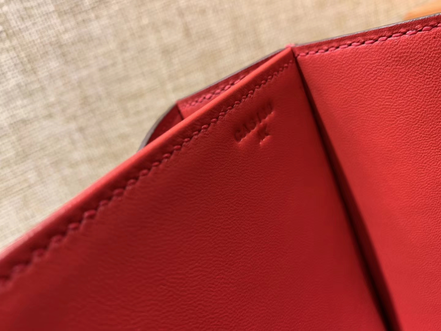 Hermès（爱马仕）Constance 23cm 番茄红 蜥蜴皮 顶级手缝工艺 金扣