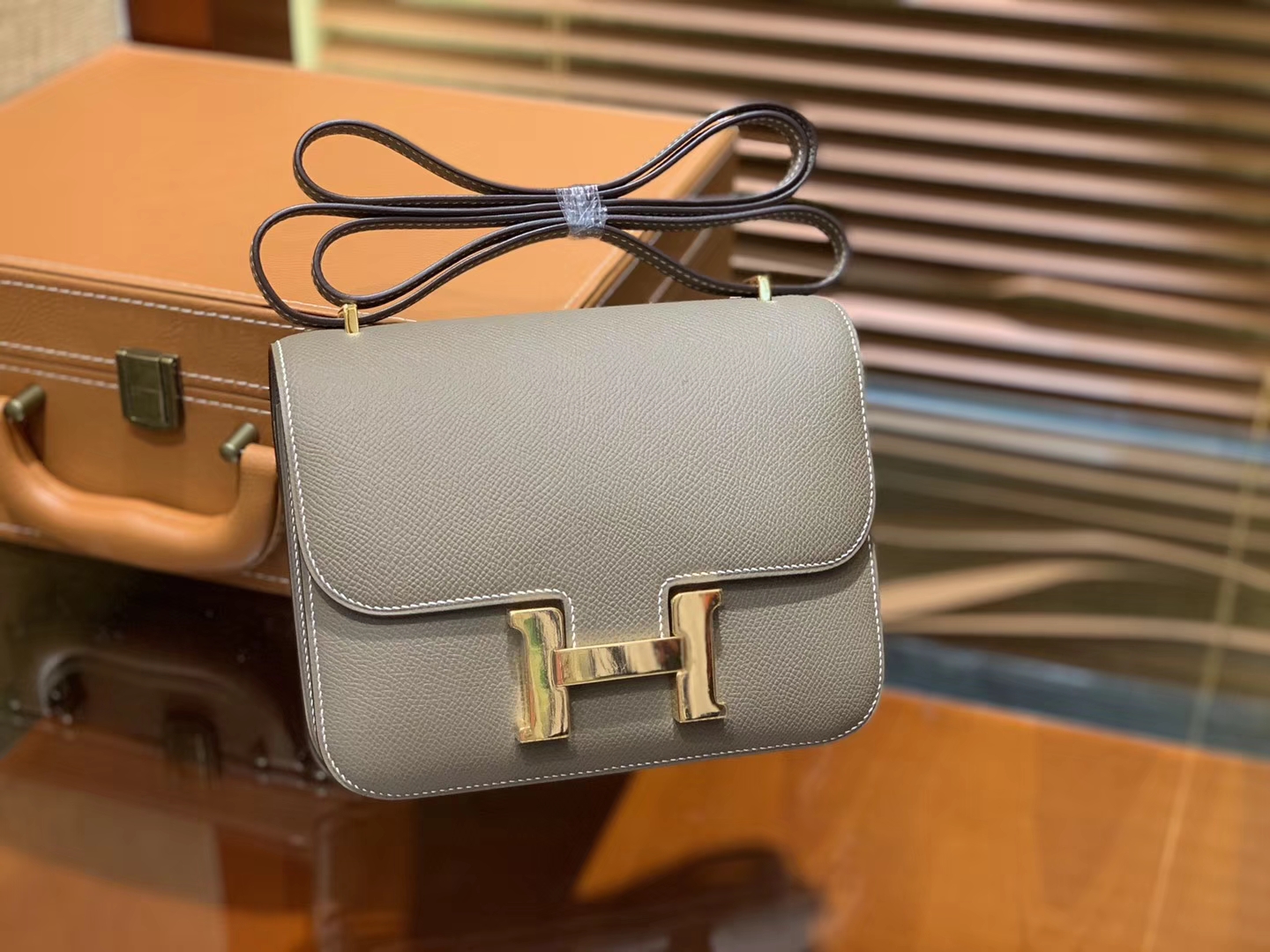 Hermès（爱马仕）Constance空姐包 大象灰 顶级全手工缝制 18cm