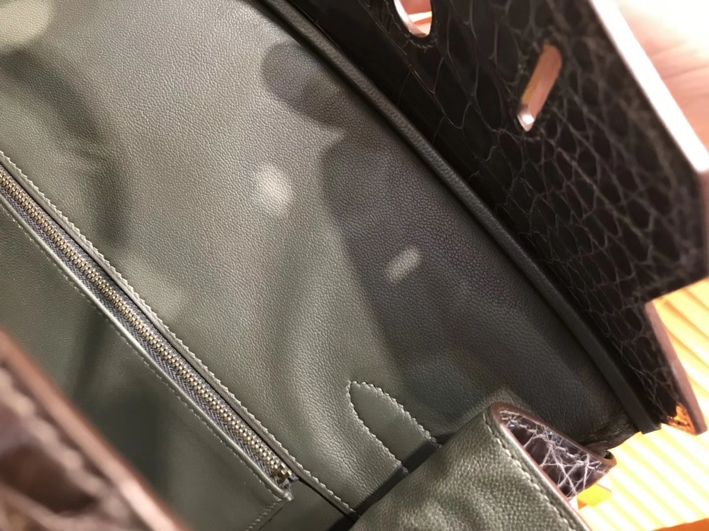 Hermès（爱马仕）Birkin铂金包 锡器灰 一级皮 尼罗鳄鱼 进口原料 顶级手缝工艺 金扣 35cm
