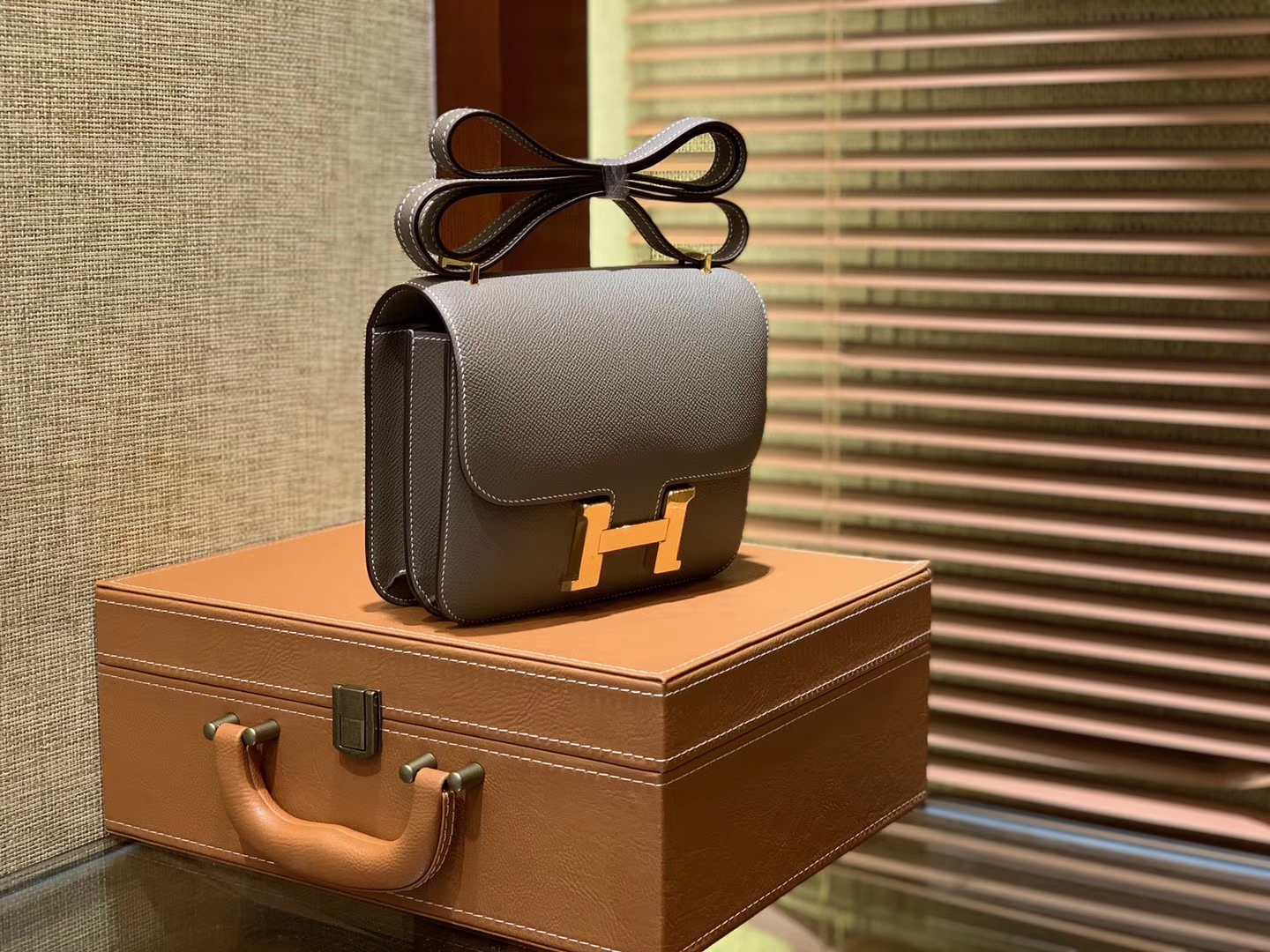 Hermès（爱马仕）Constance空姐包 大象灰 顶级全手工缝制 18cm
