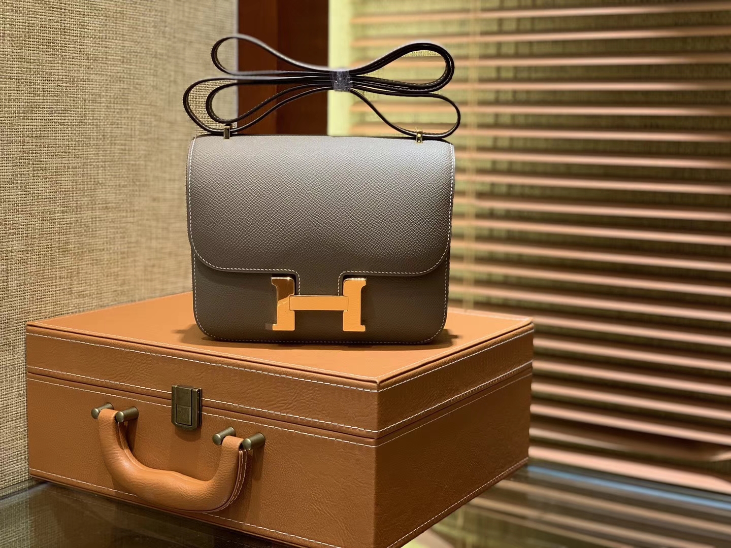Hermès（爱马仕）Constance空姐包 大象灰 顶级全手工缝制 18cm