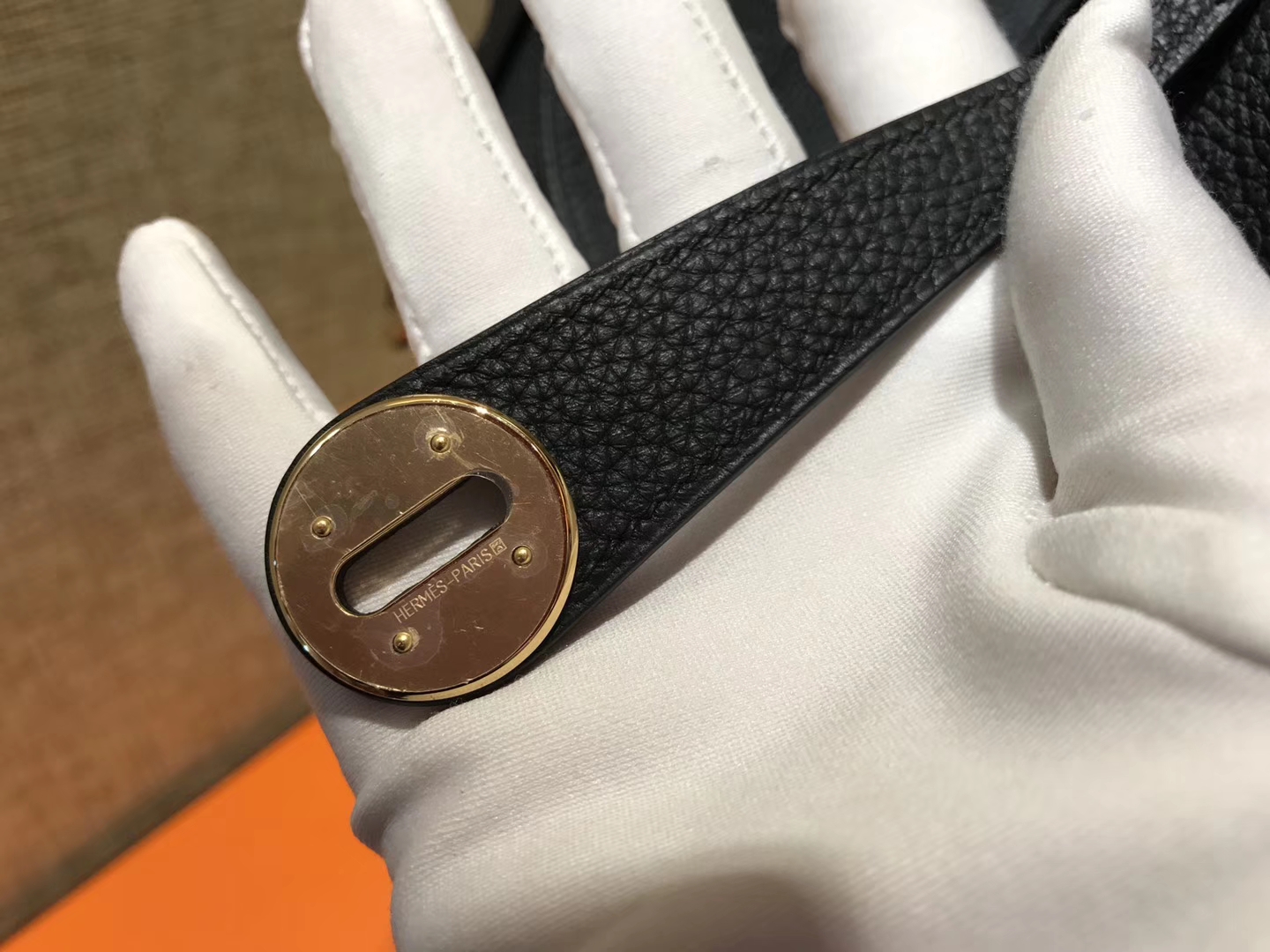 Hermès（爱马仕）Lindy琳迪包 经典黑 德国进口togo牛皮 全手工缝制 金扣 30cm