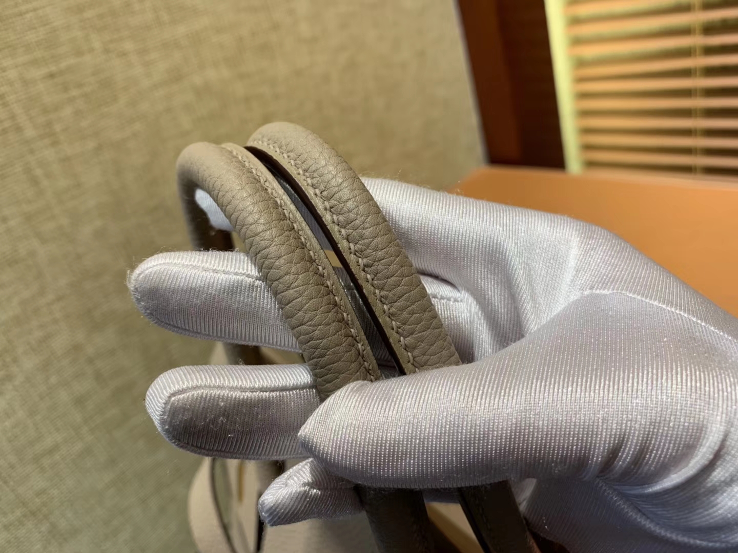 Hermès（爱马仕）Birkin铂金包 斑鸠灰 德国togo小牛皮 原版蜜蜡线 顶级手缝 金扣 30cm