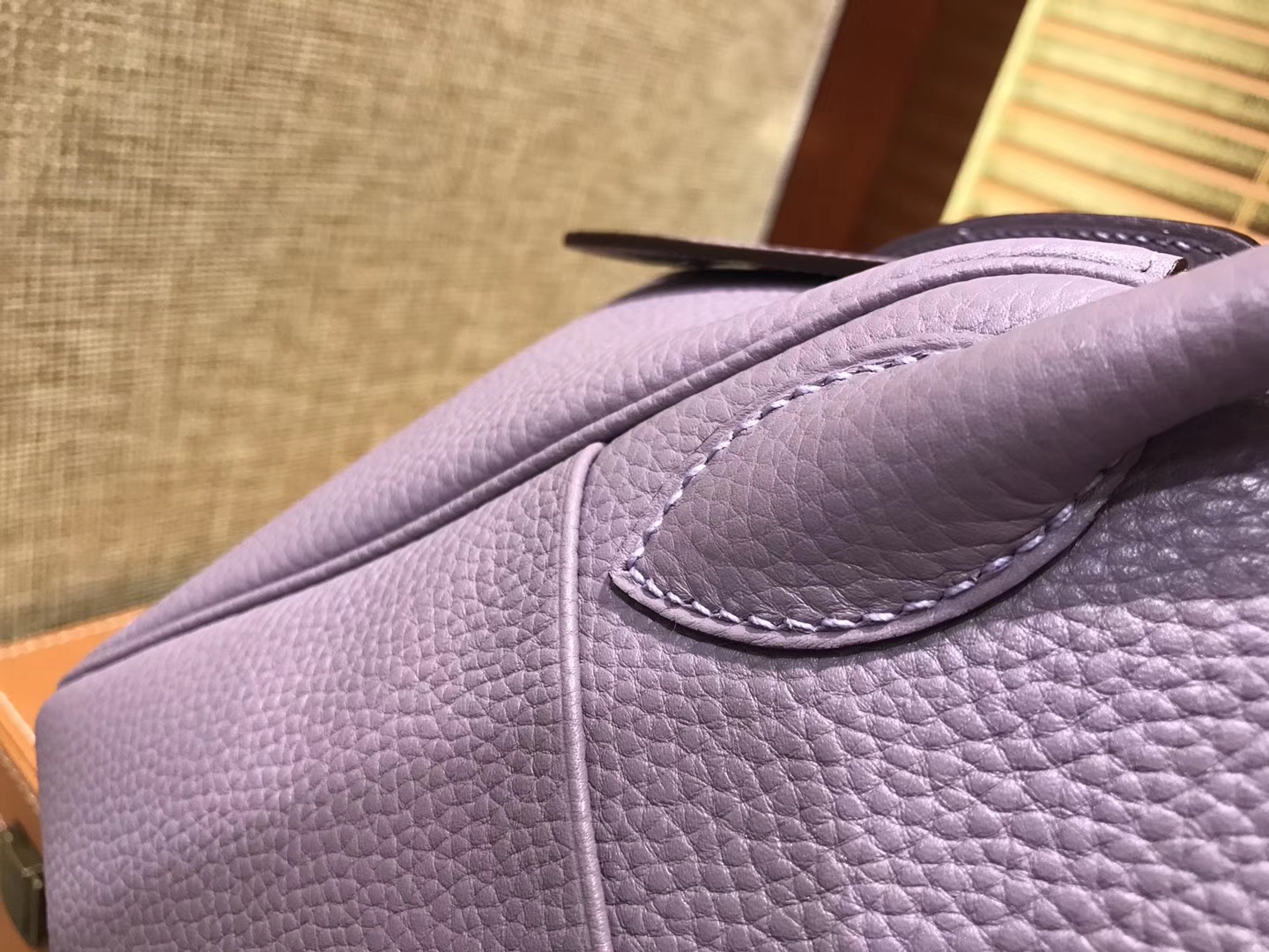 Hermès（爱马仕）Lindy琳迪包 薰衣草紫 德国进口togo牛皮 全手工缝制 银扣 30cm