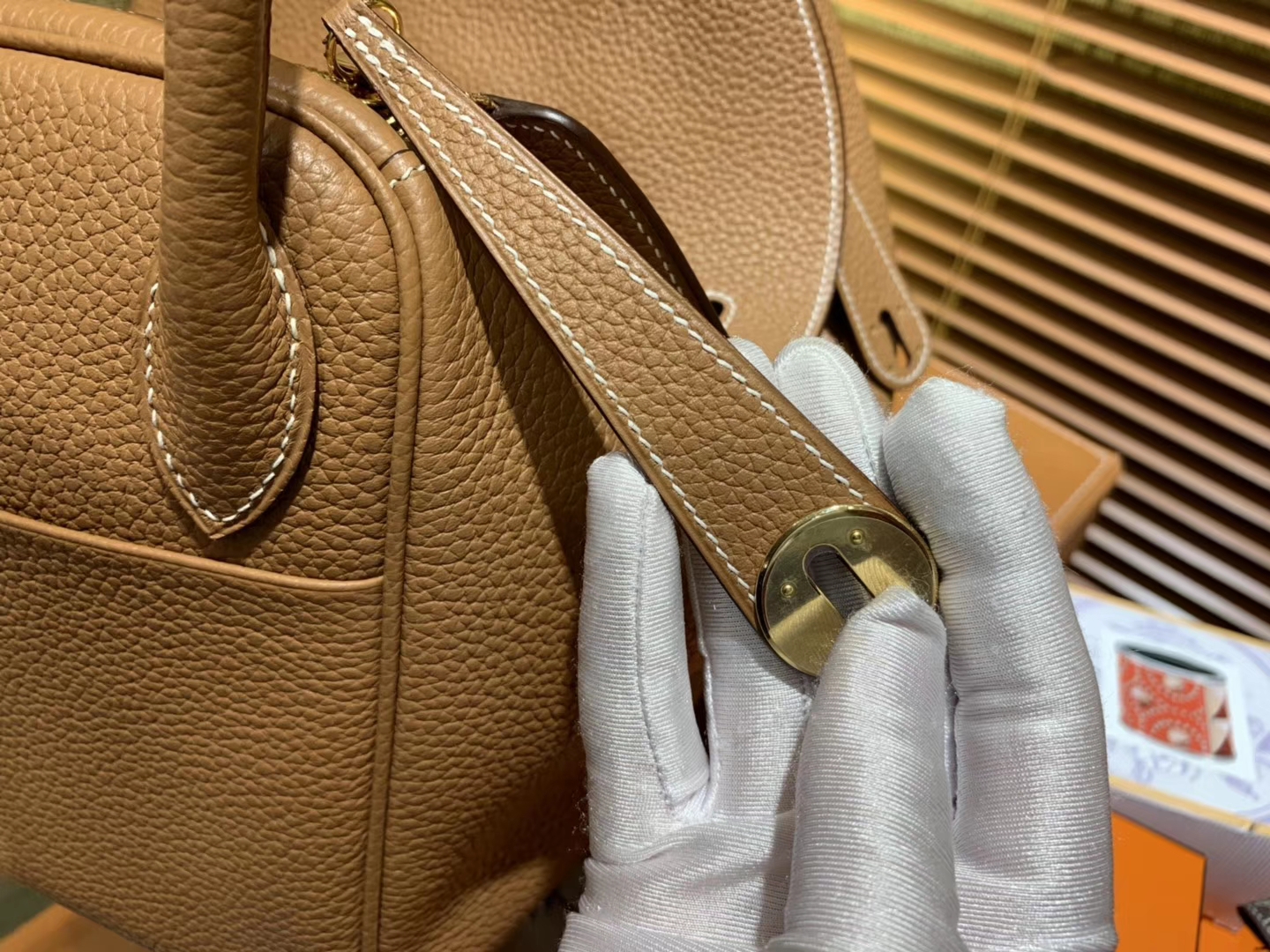 Hermès（爱马仕）Lindy琳迪包 大黄色 德国进口togo牛皮 全手工缝制 银扣 30cm
