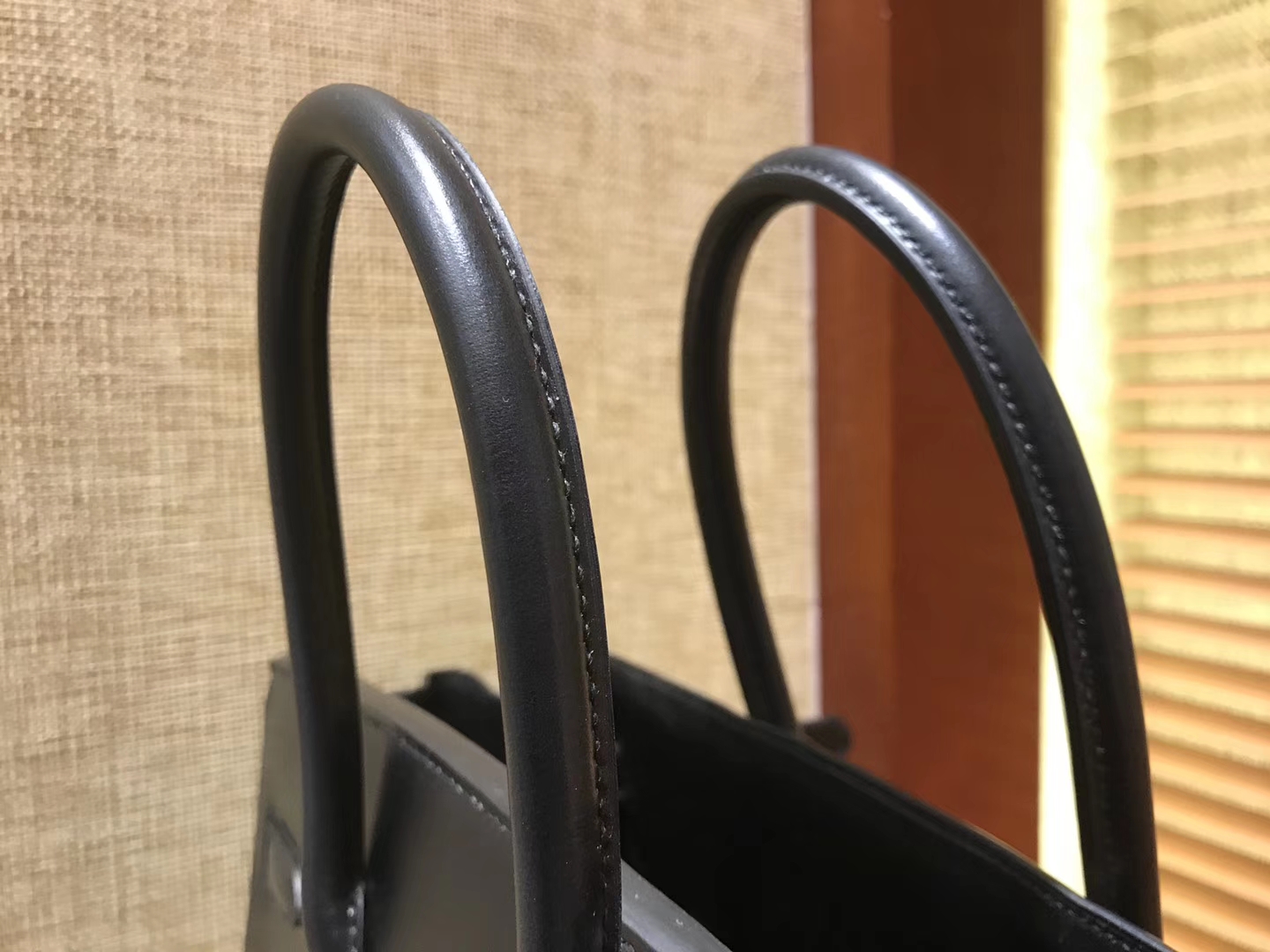 Hermès（爱马仕）Birkin铂金包 经典黑金 德国BOX牛皮 原版蜜蜡线 顶级手缝 金扣 35cm