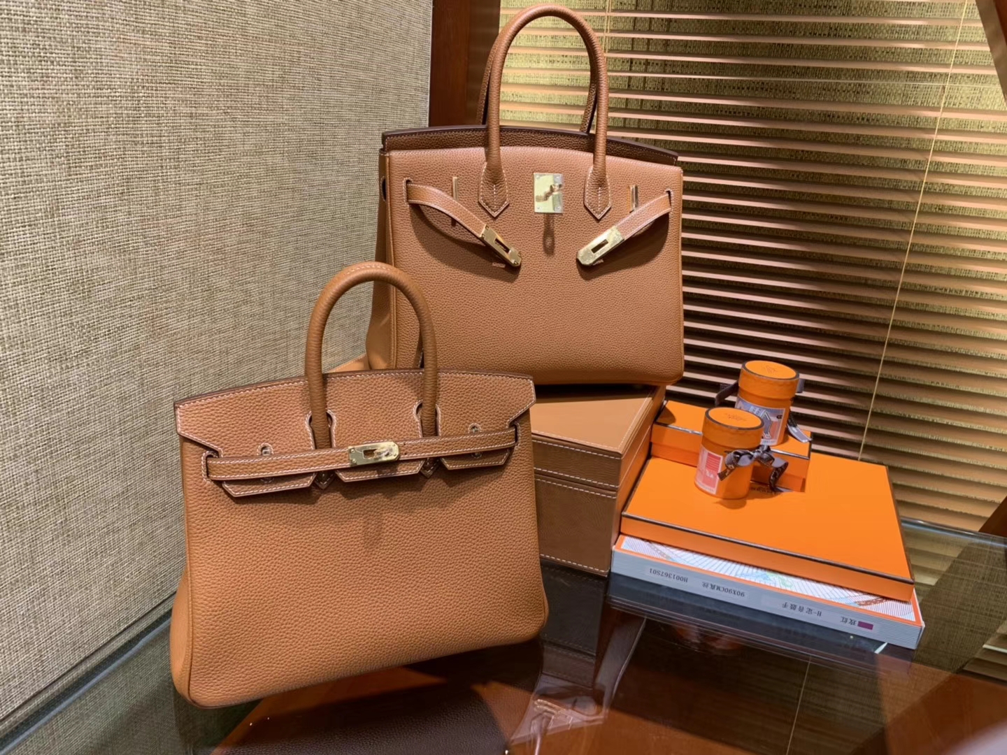 Hermès（爱马仕）Birkin 太妃金 Togo牛皮 进口原料 顶级手缝工艺 30cm 现货