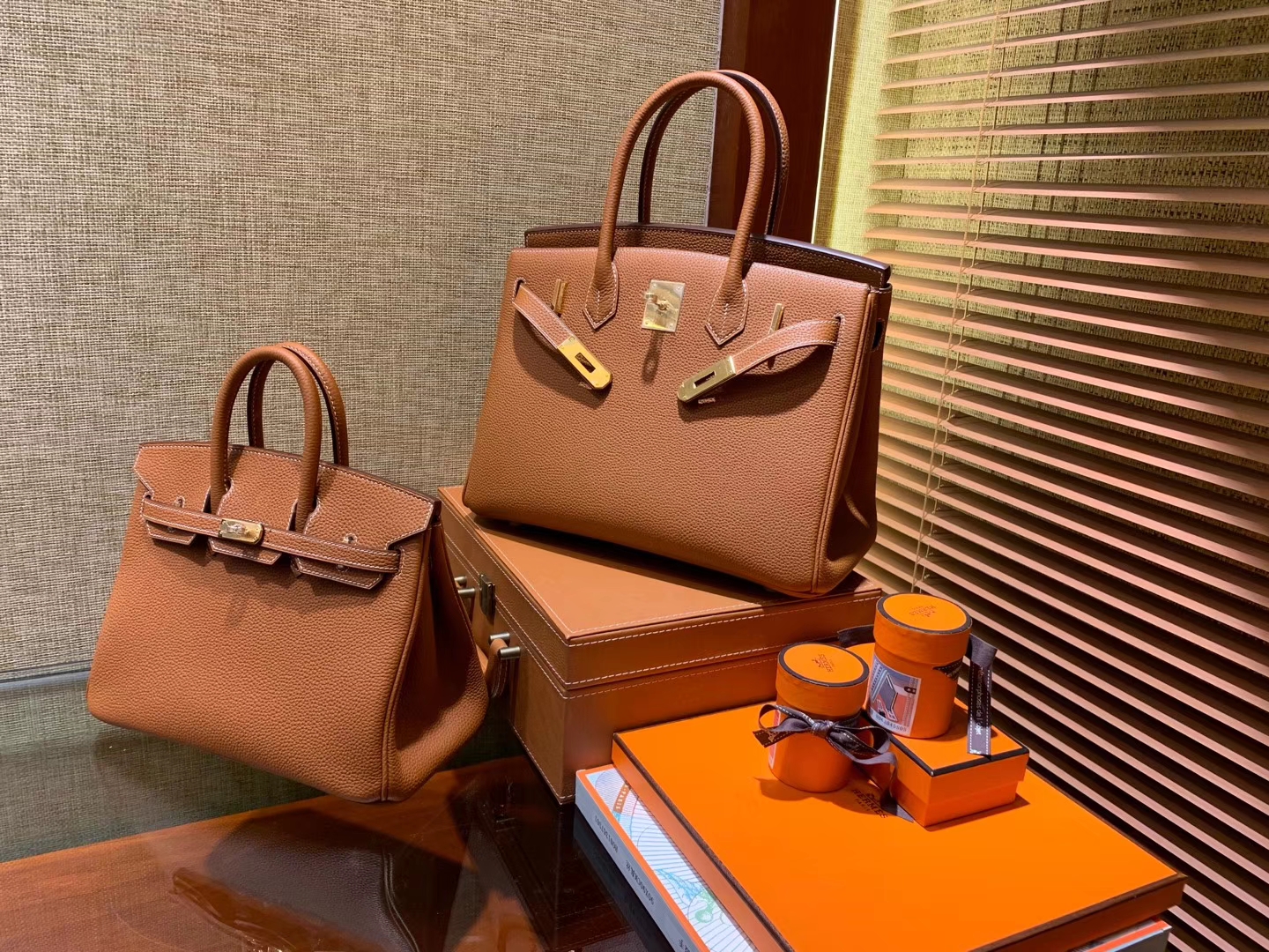 Hermès（爱马仕）Birkin 太妃金 Togo牛皮 进口原料 顶级手缝工艺 30cm 现货