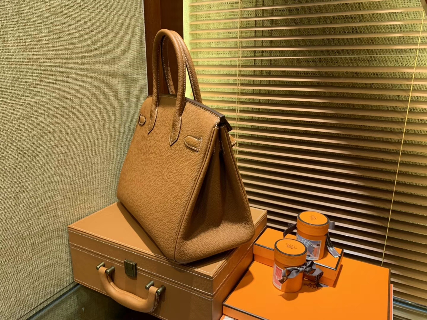 Hermès（爱马仕）Kelly-2424 斑鸠灰 原厂御用顶级小牛皮拼Swift皮 togo 银扣 29cm