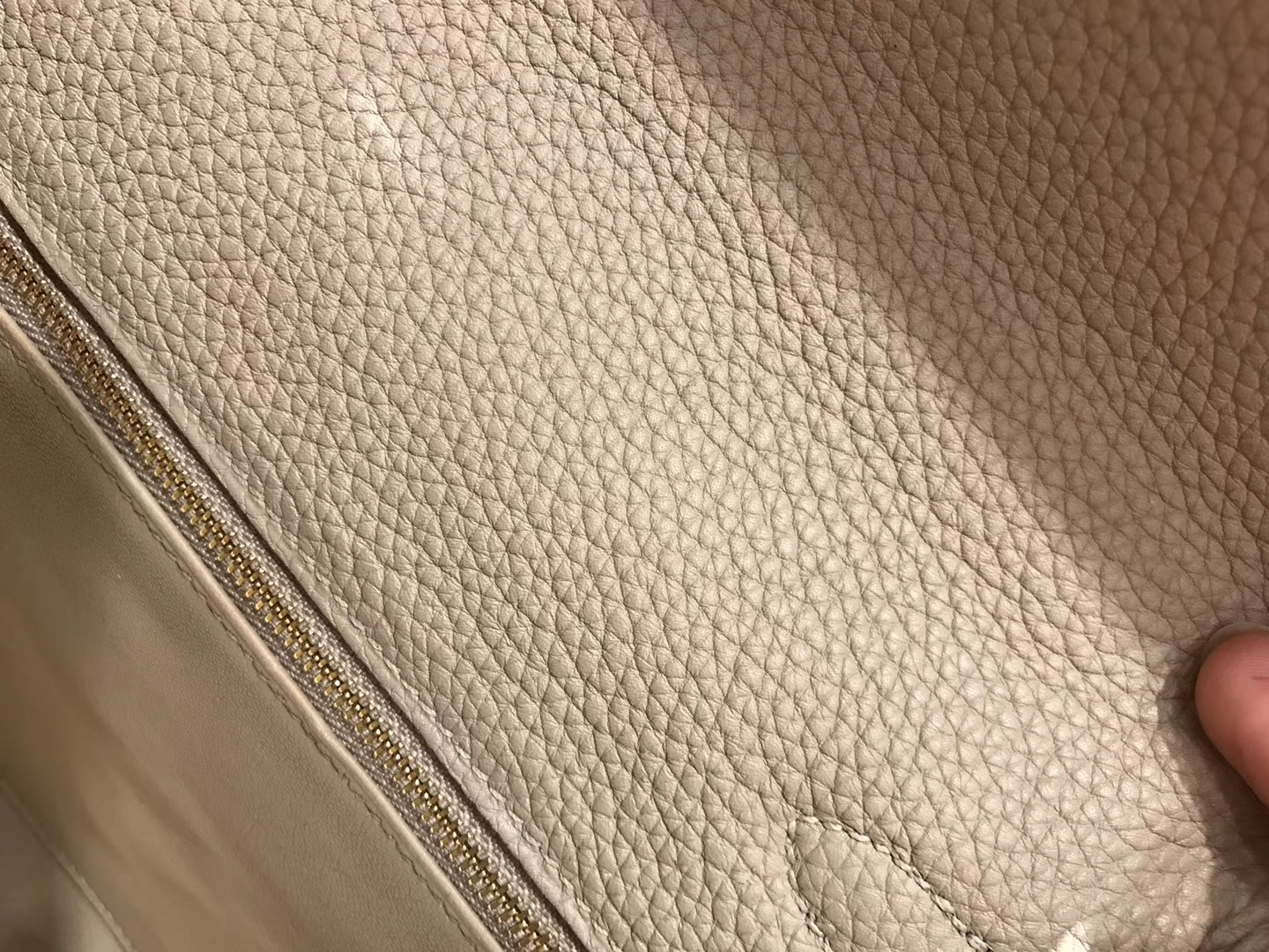 Hermès（爱马仕）Kelly 凯莉包 风衣灰 德国进口 togo牛皮 手缝蜡线 金扣 28cm