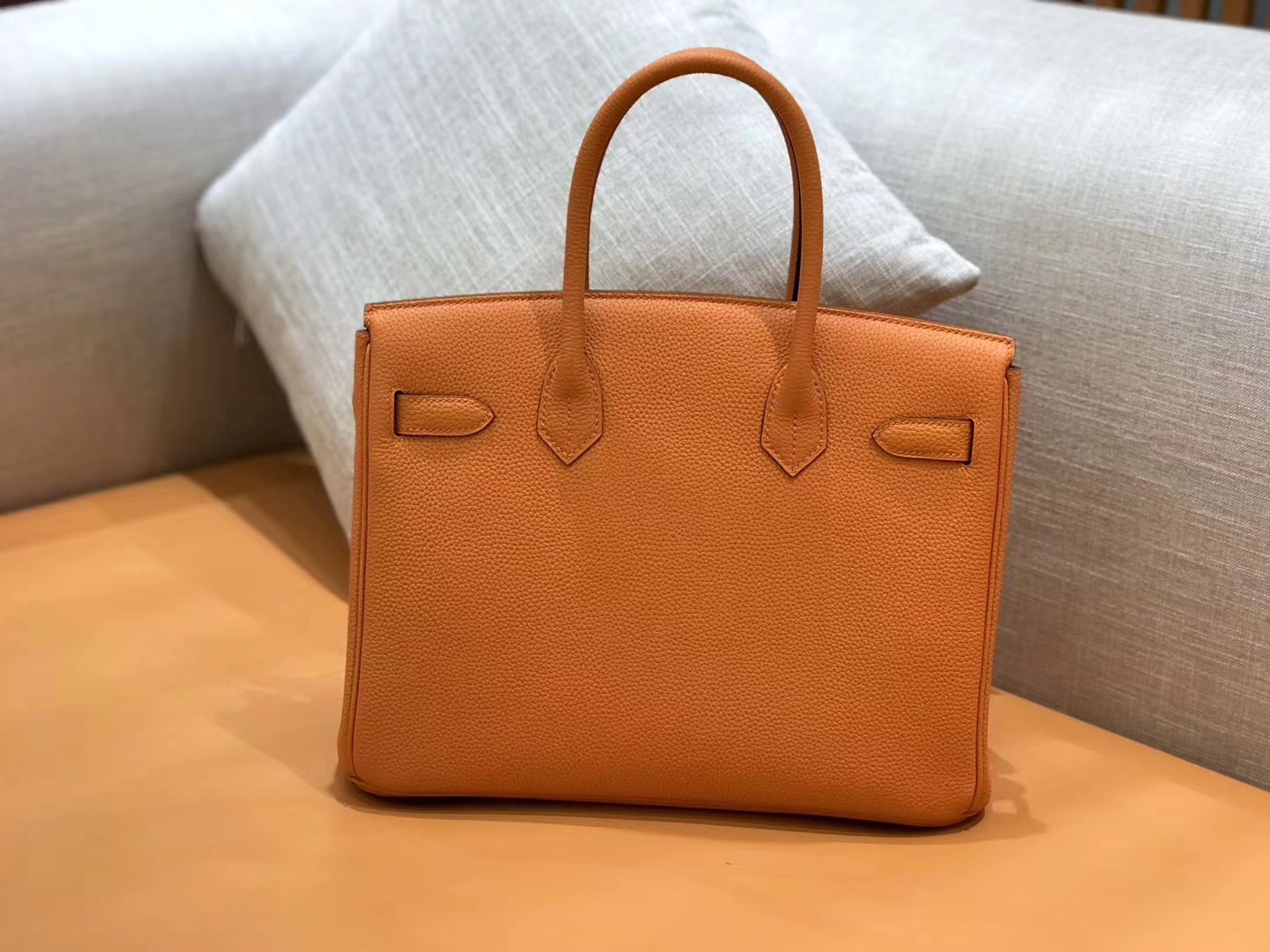 Hermès（爱马仕）新增现货 birkin 铂金包 经典橙 德国进口小牛皮 金扣 30cm