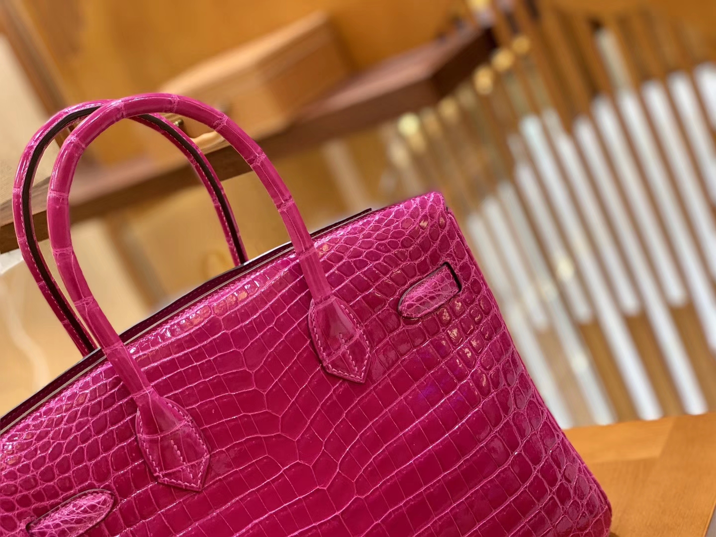 Hermès（爱马仕）Birkin 30cm 天方夜谭紫 金扣 一级皮 尼罗鳄鱼皮 臻品级别