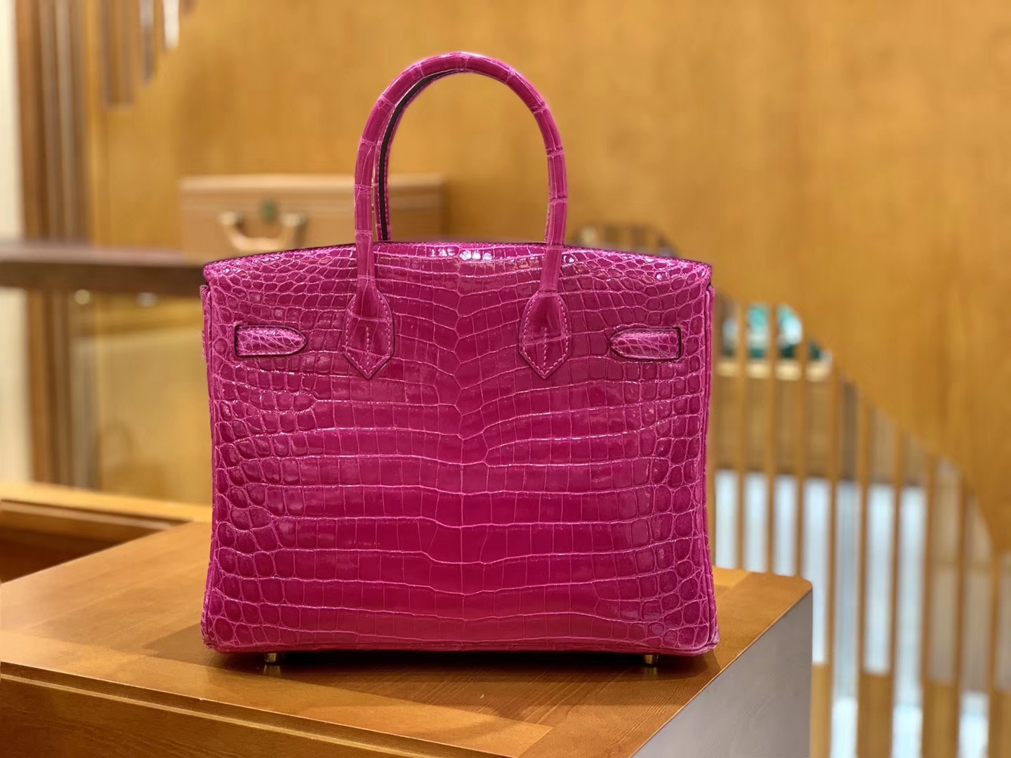 Hermès（爱马仕）Birkin 30cm 天方夜谭紫 金扣 一级皮 尼罗鳄鱼皮 臻品级别