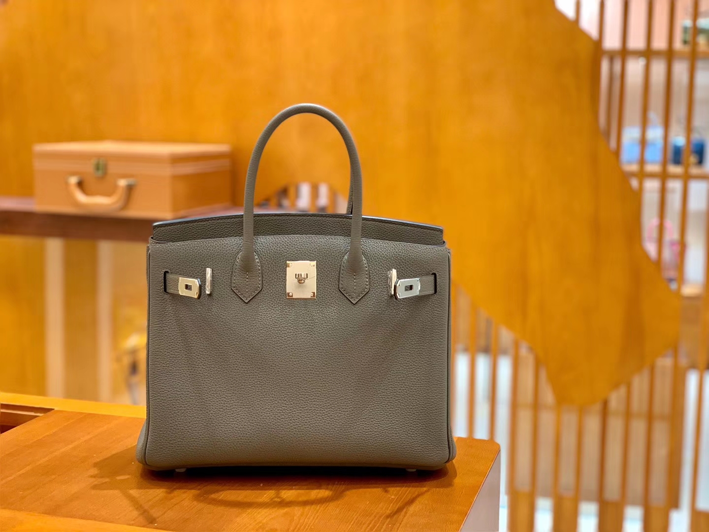 Hermès（爱马仕）Birkin 30cm 锡器灰 银扣 德国进口togo 牛皮 全手工缝制