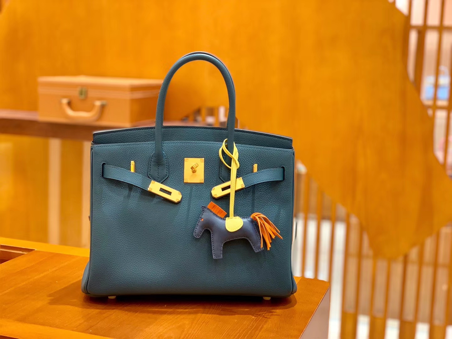 Hermès（爱马仕）Birkin 30cm 博斯普鲁斯绿 金扣 德国进口togo 牛皮 全手工缝制