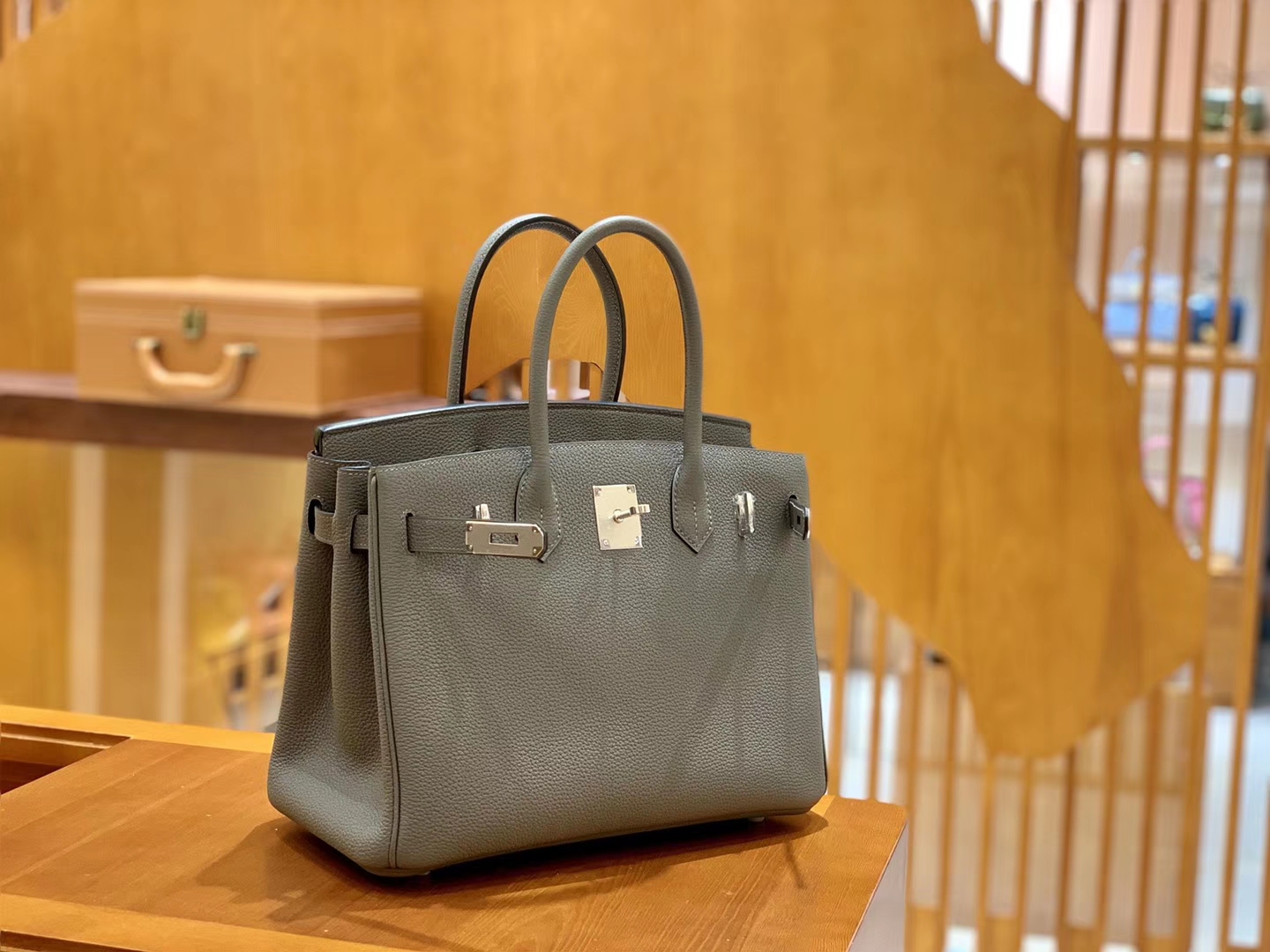 Hermès（爱马仕）Birkin 30cm 锡器灰 银扣 德国进口togo 牛皮 全手工缝制