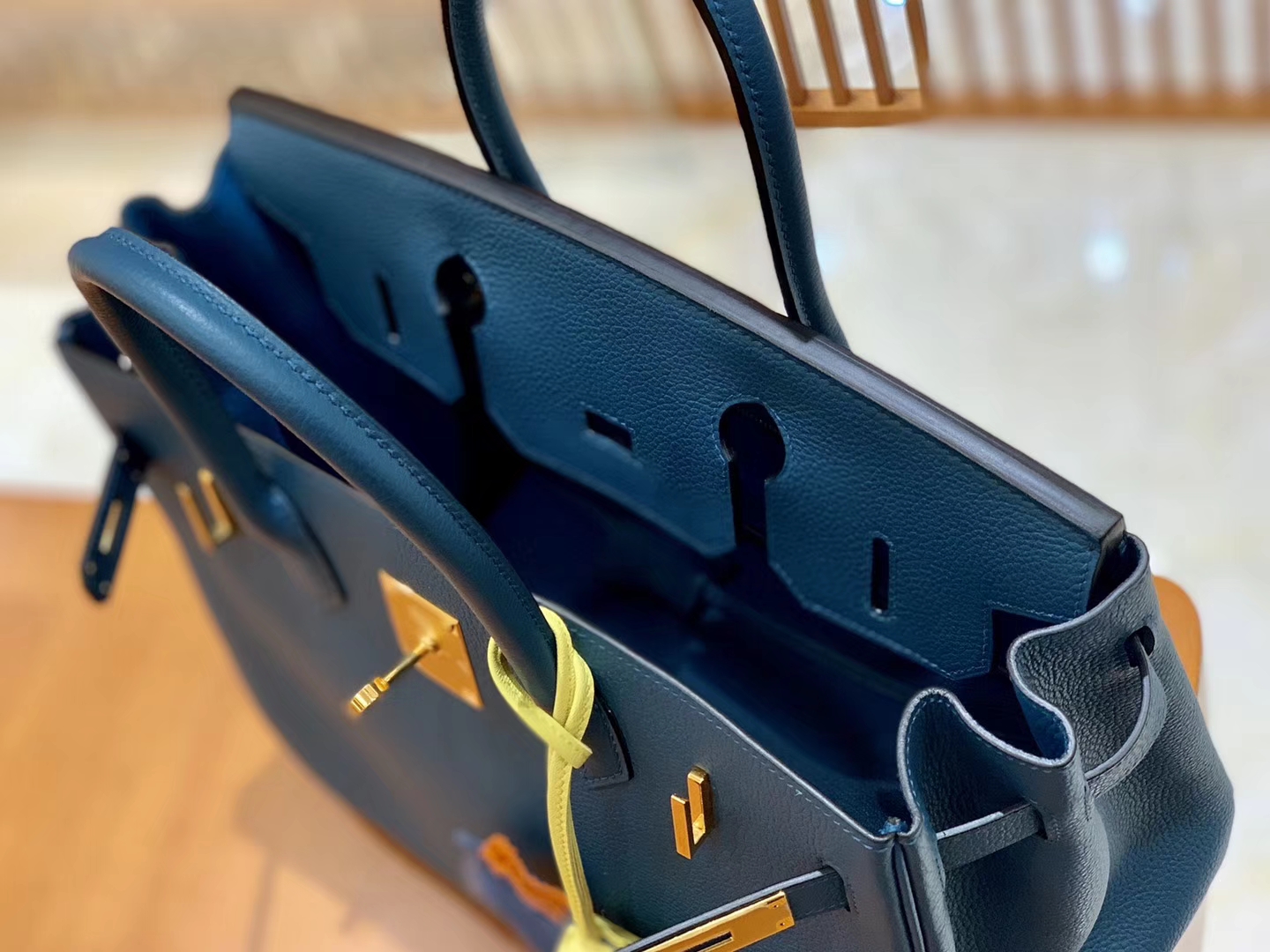 Hermès（爱马仕）Birkin 30cm 博斯普鲁斯绿 金扣 德国进口togo 牛皮 全手工缝制
