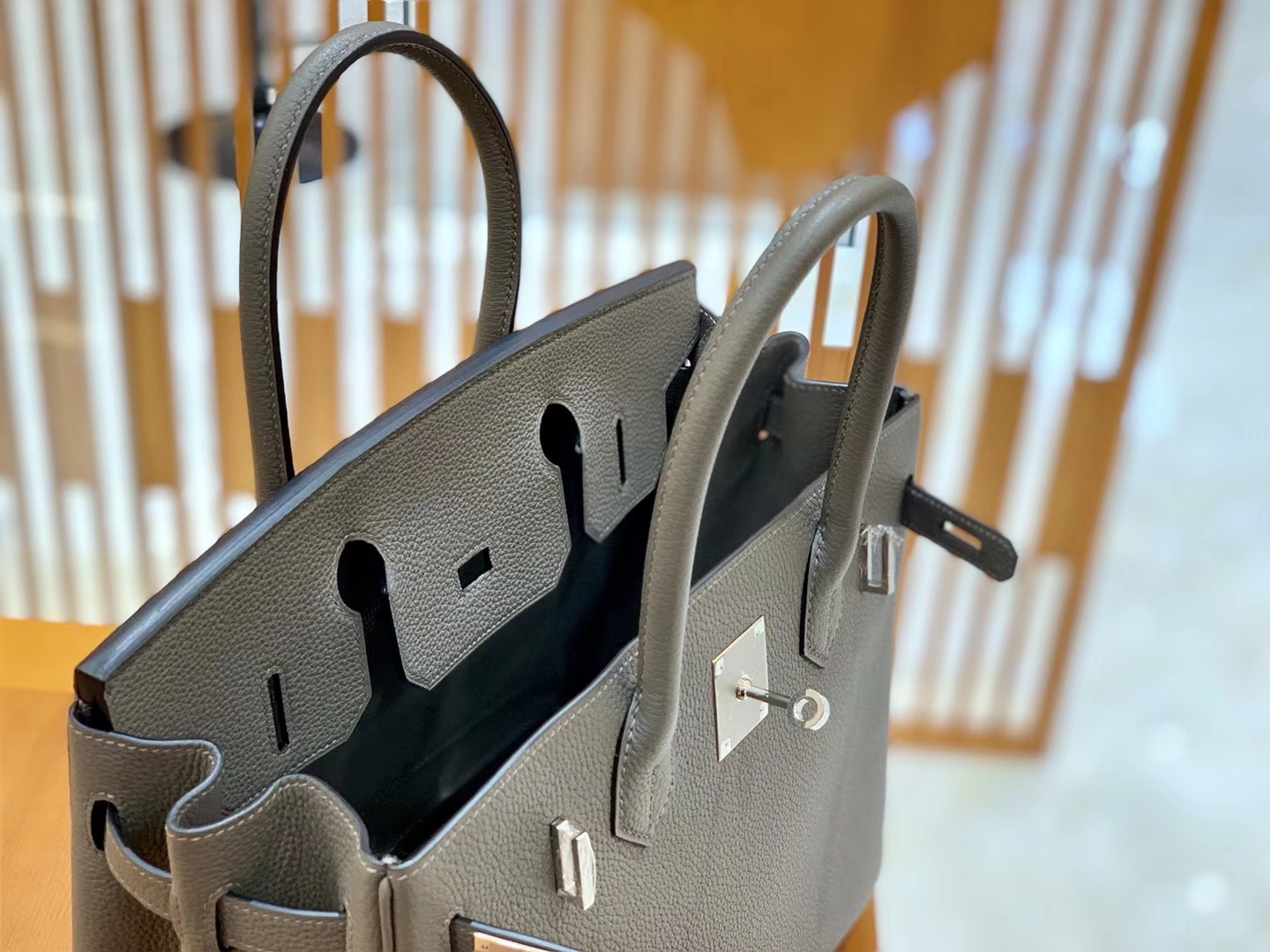 Hermès（爱马仕）Birkin 30cm 锡器灰 银扣 德国进口togo 牛皮 全手工缝制