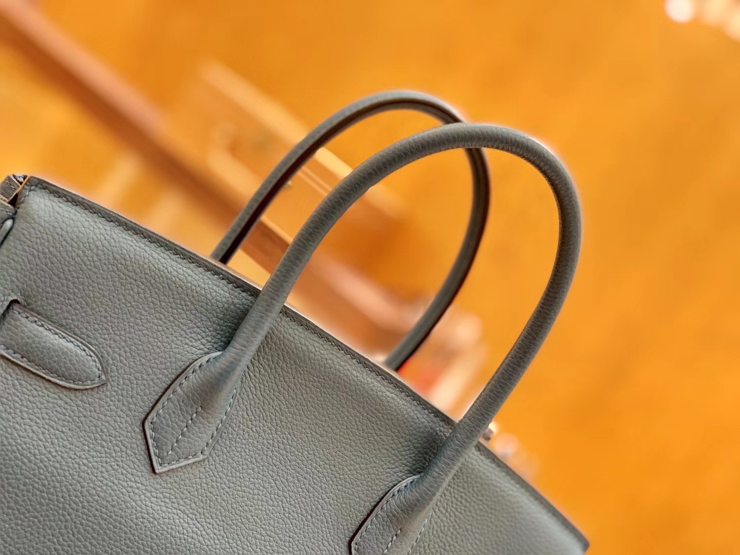 Hermès（爱马仕）Birkin 30cm 博斯普鲁斯绿 金扣 德国进口togo 牛皮 全手工缝制
