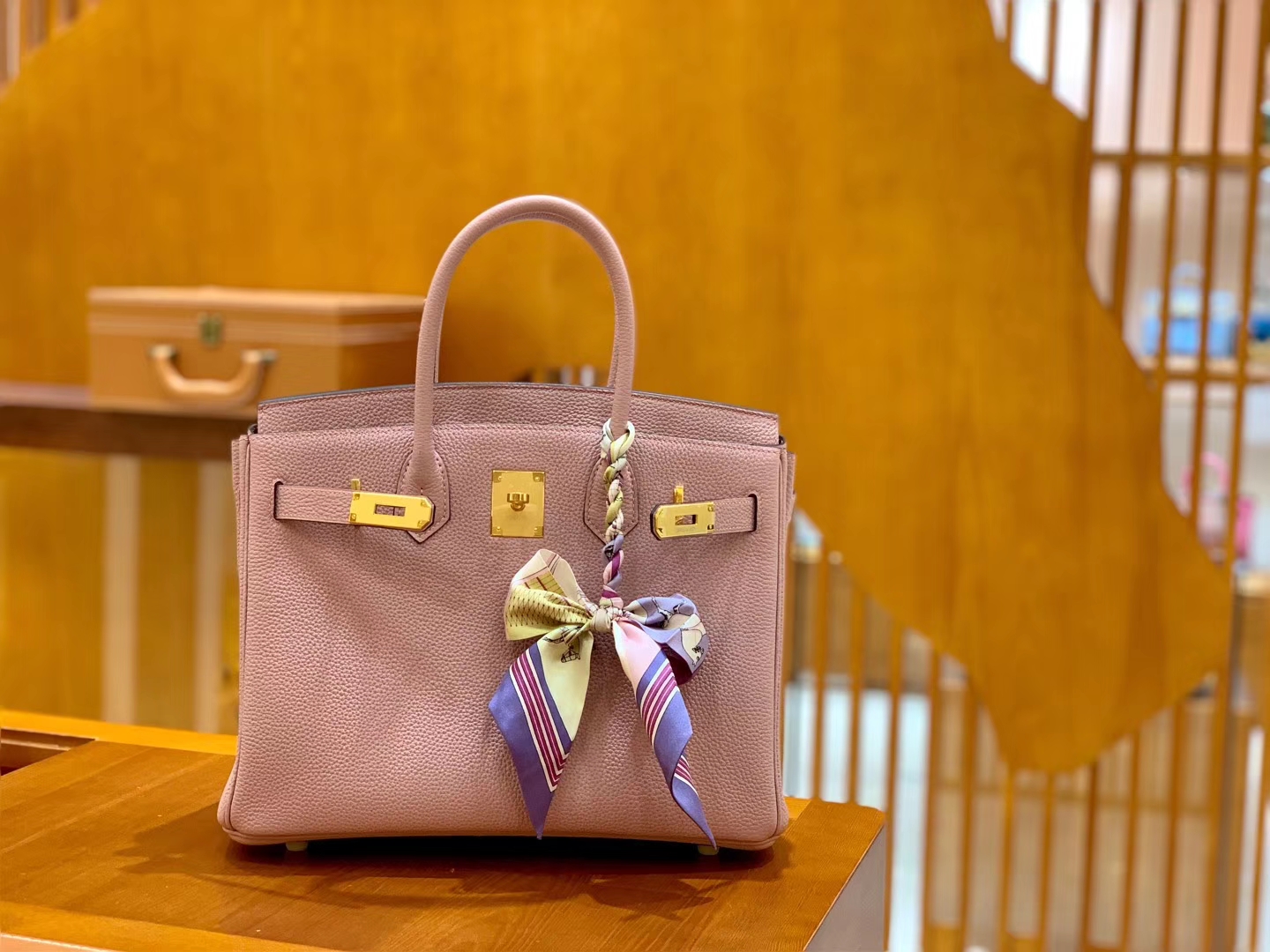 Hermès（爱马仕）Birkin 30cm 丁香紫 金扣 德国进口togo 牛皮 全手工缝制