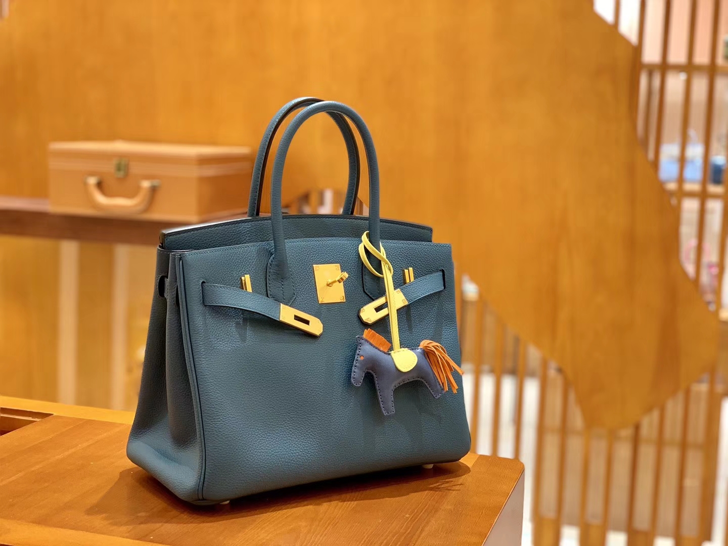Hermès（爱马仕）Birkin 30cm 博斯普鲁斯绿 金扣 德国进口togo 牛皮 全手工缝制