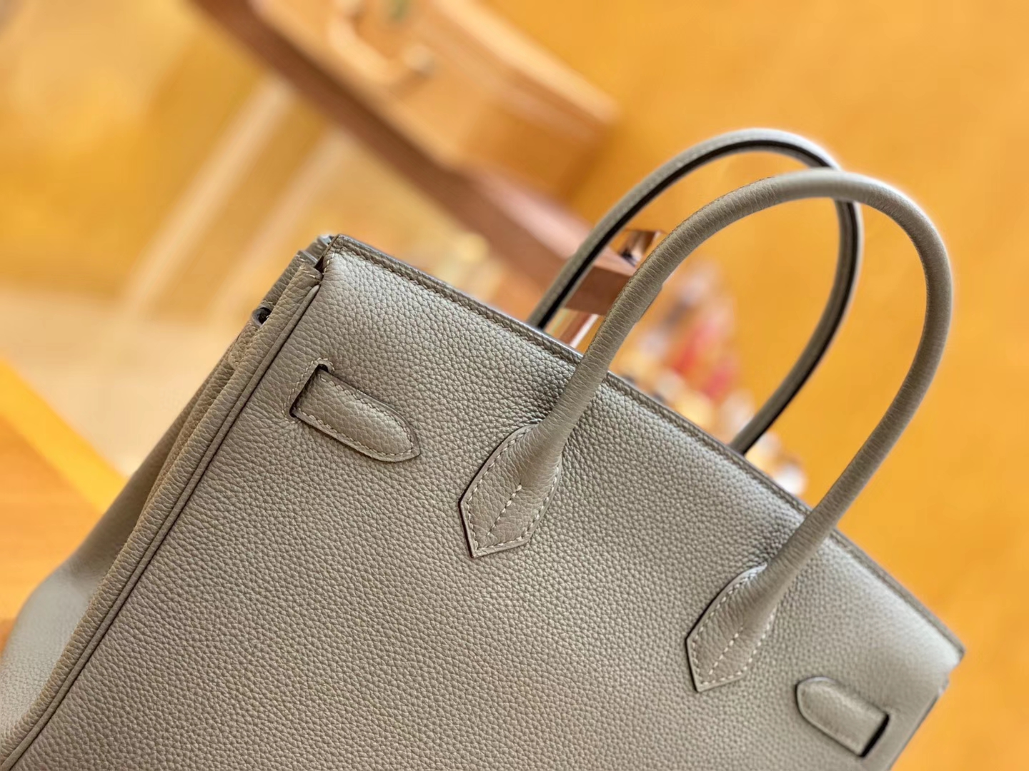 Hermès（爱马仕）Birkin 30cm 锡器灰 银扣 德国进口togo 牛皮 全手工缝制