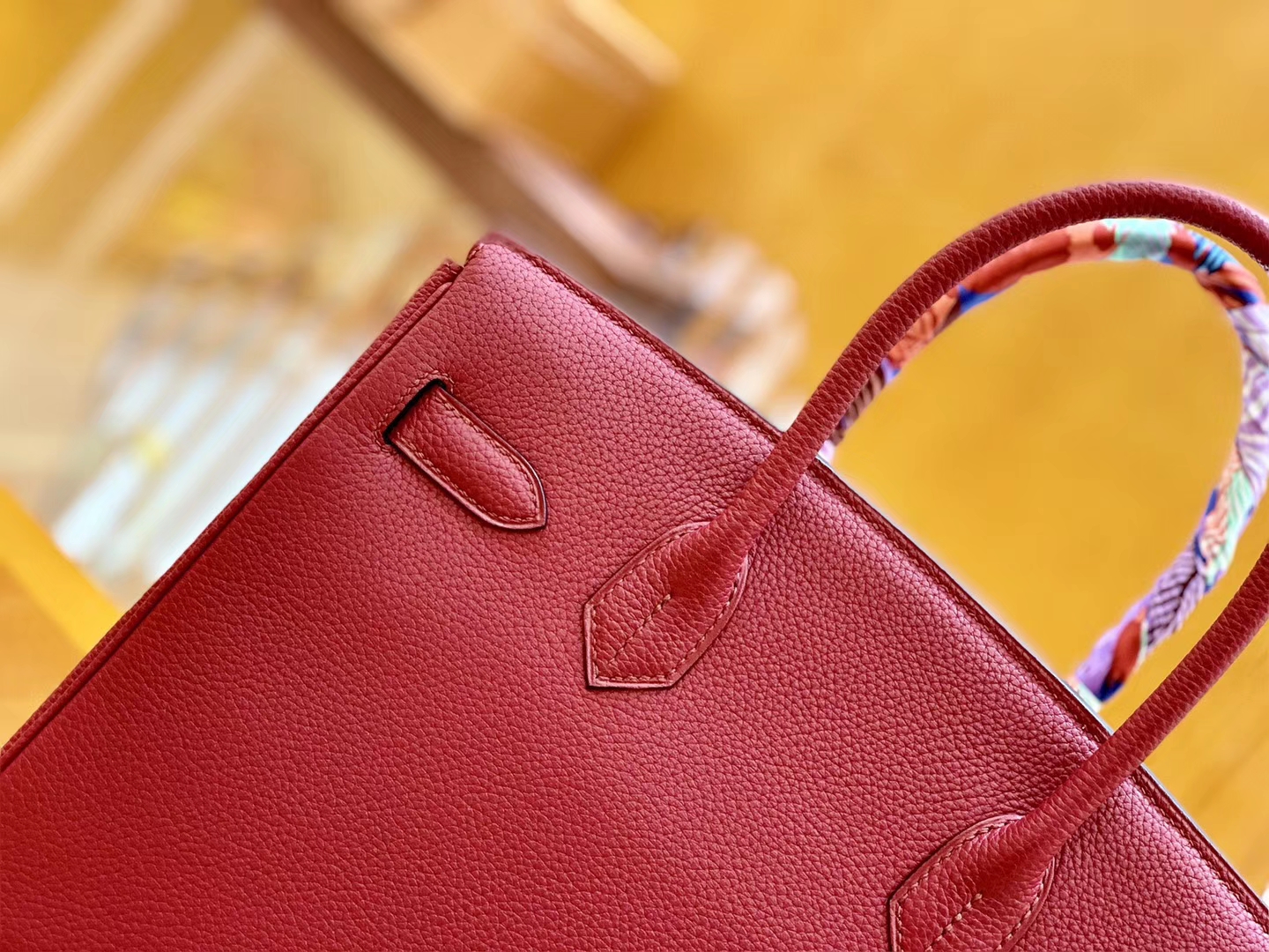 Hermès（爱马仕）Birkin 30cm 石榴红 银扣 德国进口togo 牛皮 全手工缝制