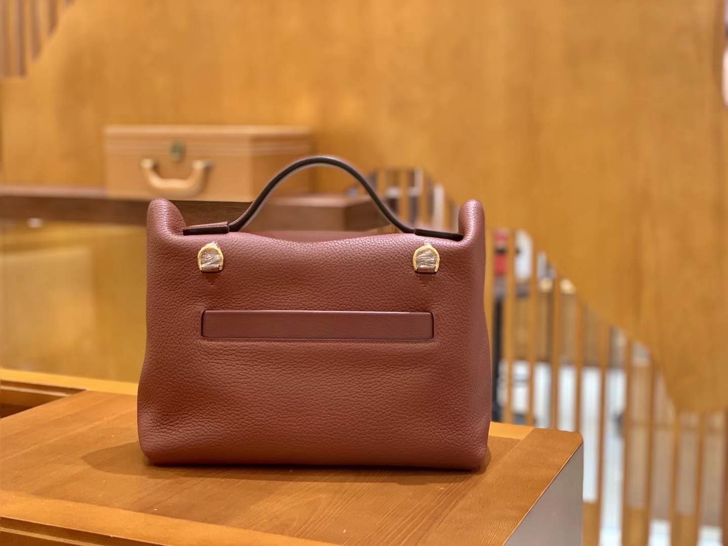 Hermès（爱马仕）Kelly-2424 波尔多酒红 原厂御用顶级小牛皮拼Swift皮 togo 金扣 29cm