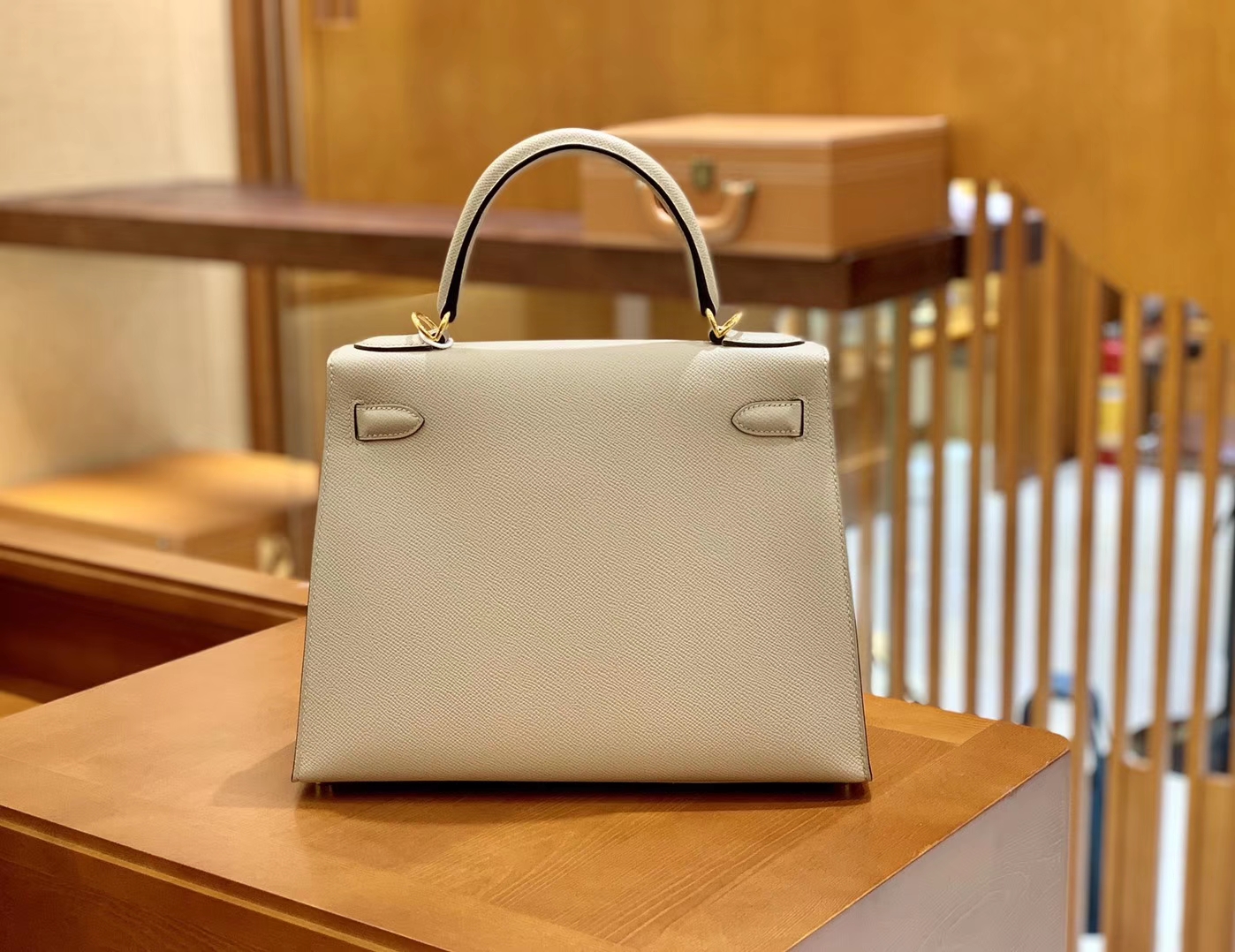 Hermès（爱马仕）Kelly 28cm 斑鸠灰 金扣 Epsom掌纹牛皮 全手工缝制 臻品级别