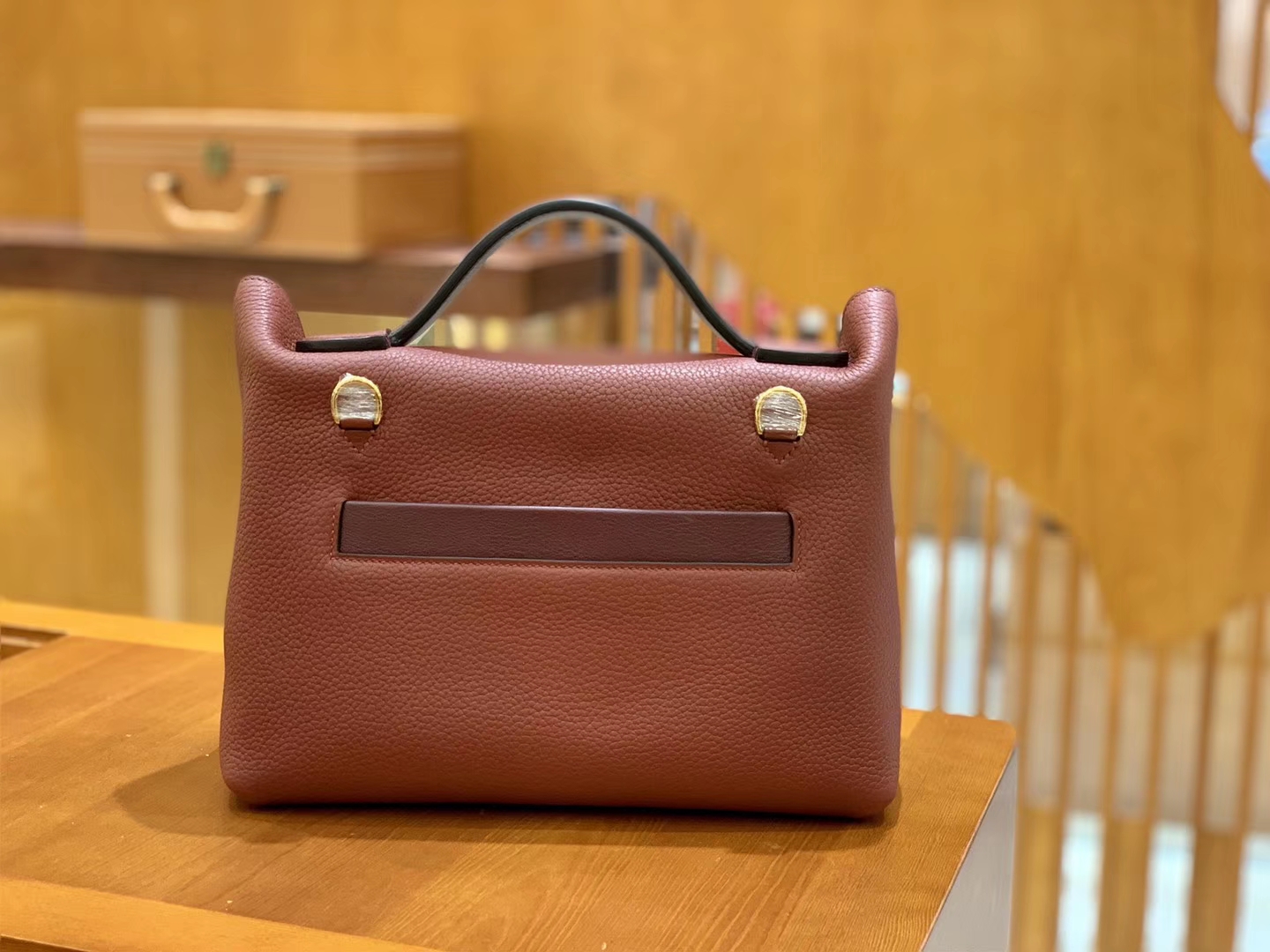Hermès（爱马仕）Kelly-2424 波尔多酒红 原厂御用顶级小牛皮拼鳄鱼皮 togo 金扣 29cm