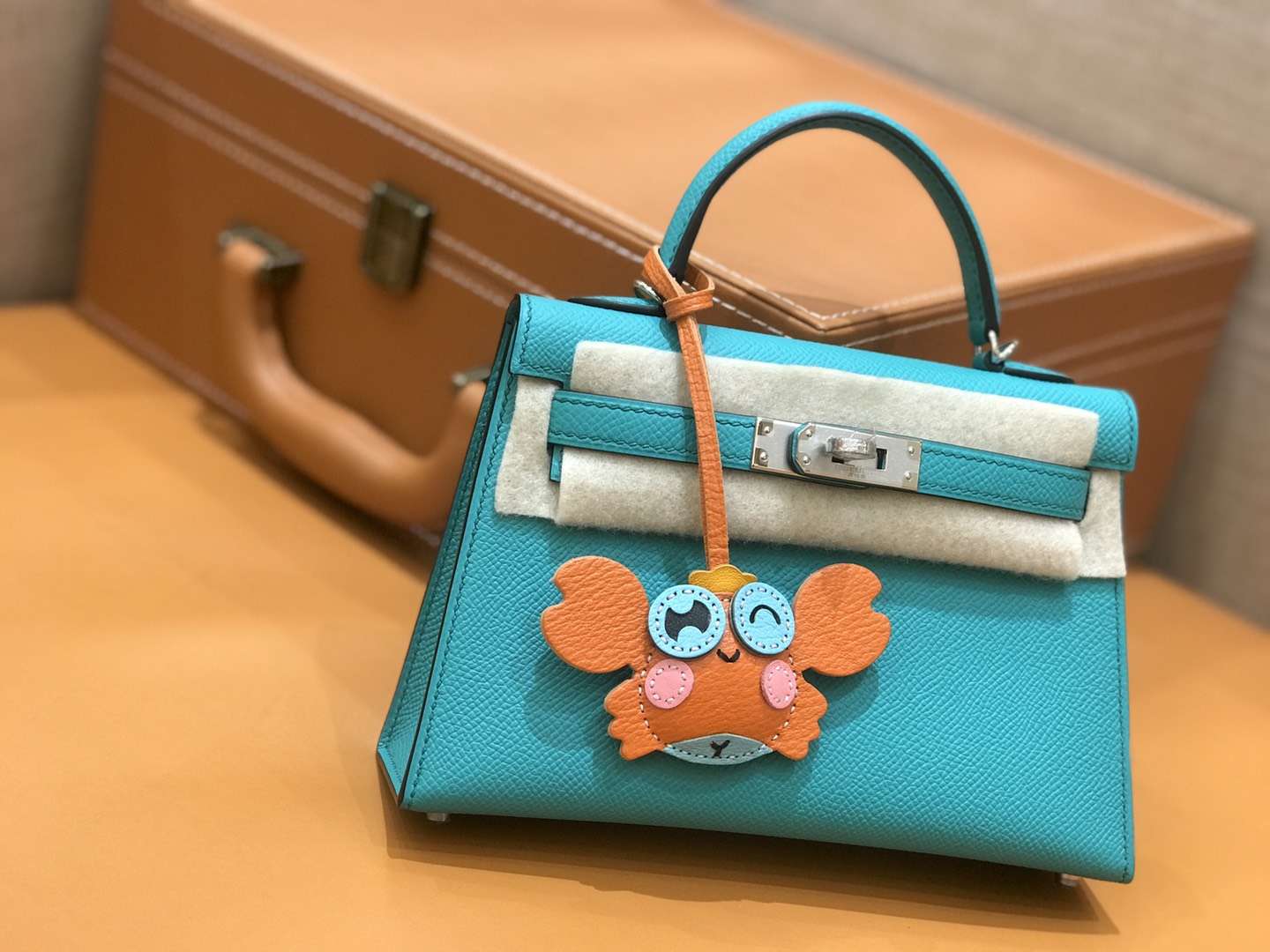 Hermès（爱马仕）mini Kelly 维罗纳绿 银扣 德国进口掌纹皮 全手工缝制
