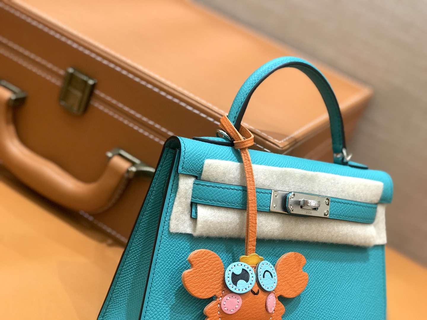 Hermès（爱马仕）mini Kelly 维罗纳绿 银扣 德国进口掌纹皮 全手工缝制