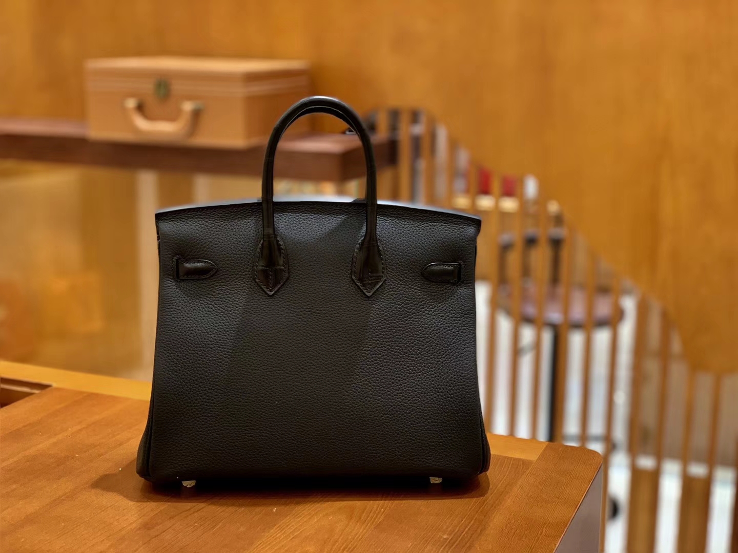 Hermès（爱马仕）Birkin 铂金包 三拼色 三拼皮 Touch 牛皮拼鳄鱼皮 金扣 30cm