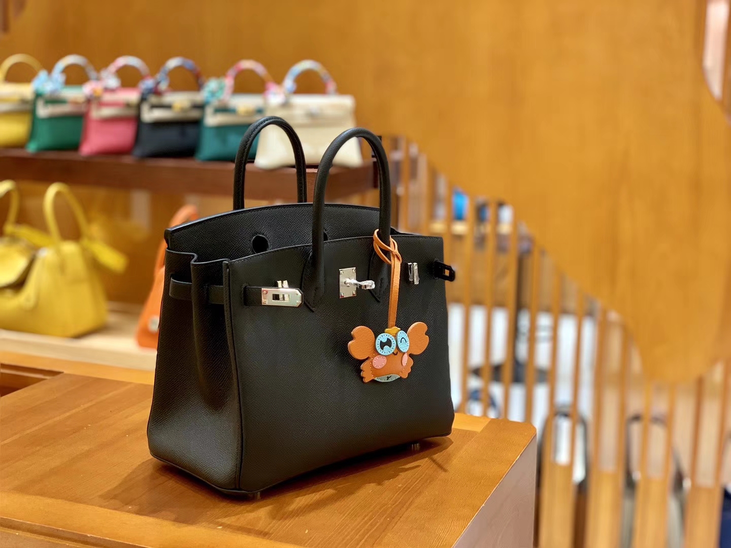 Hermès（爱马仕）Birkin 铂金包 黑色 掌纹牛皮 金扣 30cm 高订版本