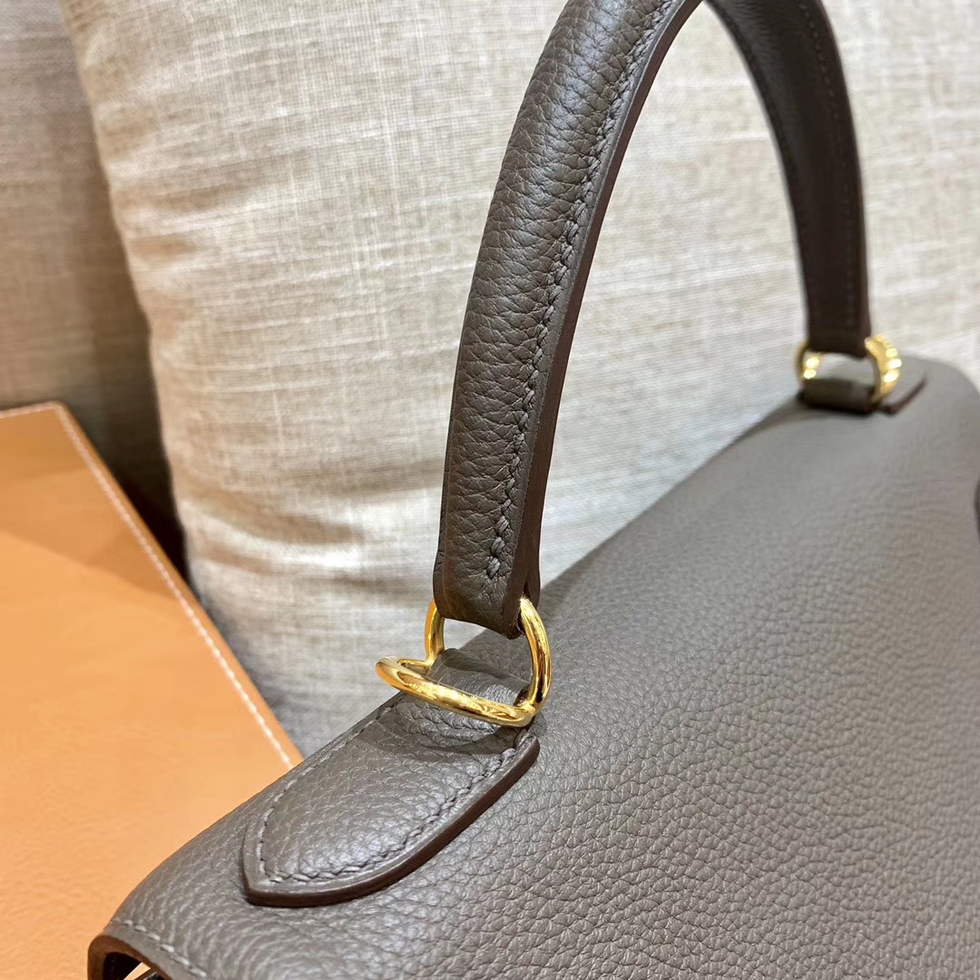 Hermès（爱马仕）Kelly 凯莉包 锡器灰 小牛皮 28cm