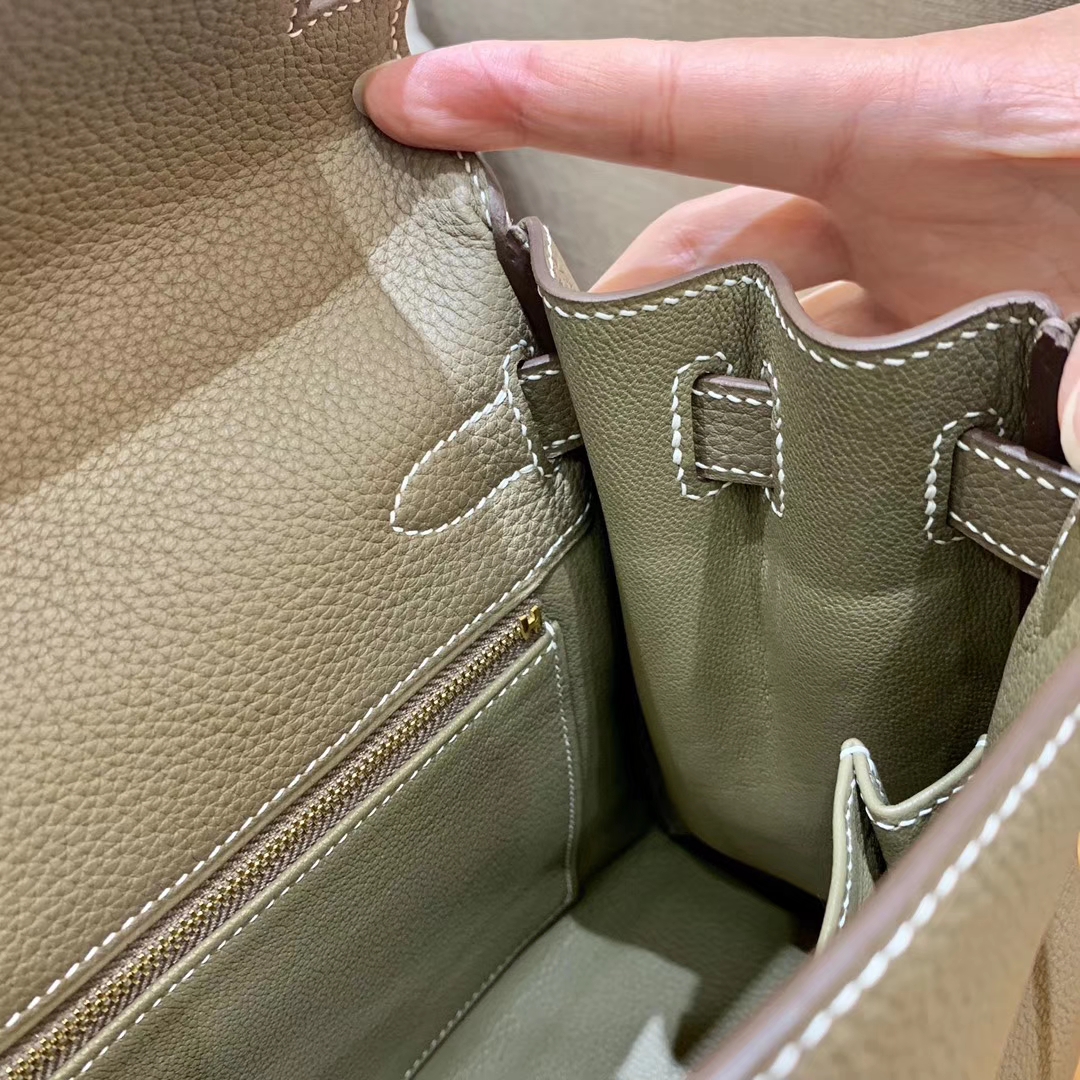 Hermès（爱马仕）Kelly 凯莉包 大象灰 小牛皮 28cm