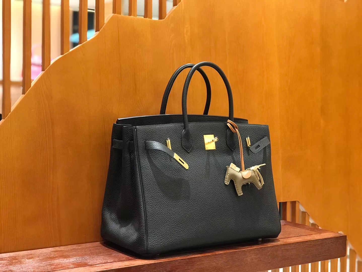 Hermès（爱马仕）Birkin 铂金包 经典黑 小牛皮 银扣 40cm 男士首选