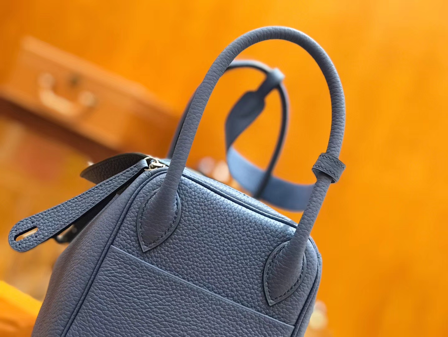 Hermès（爱马仕）Lindy 琳迪包 玛瑙蓝 银扣 26cm