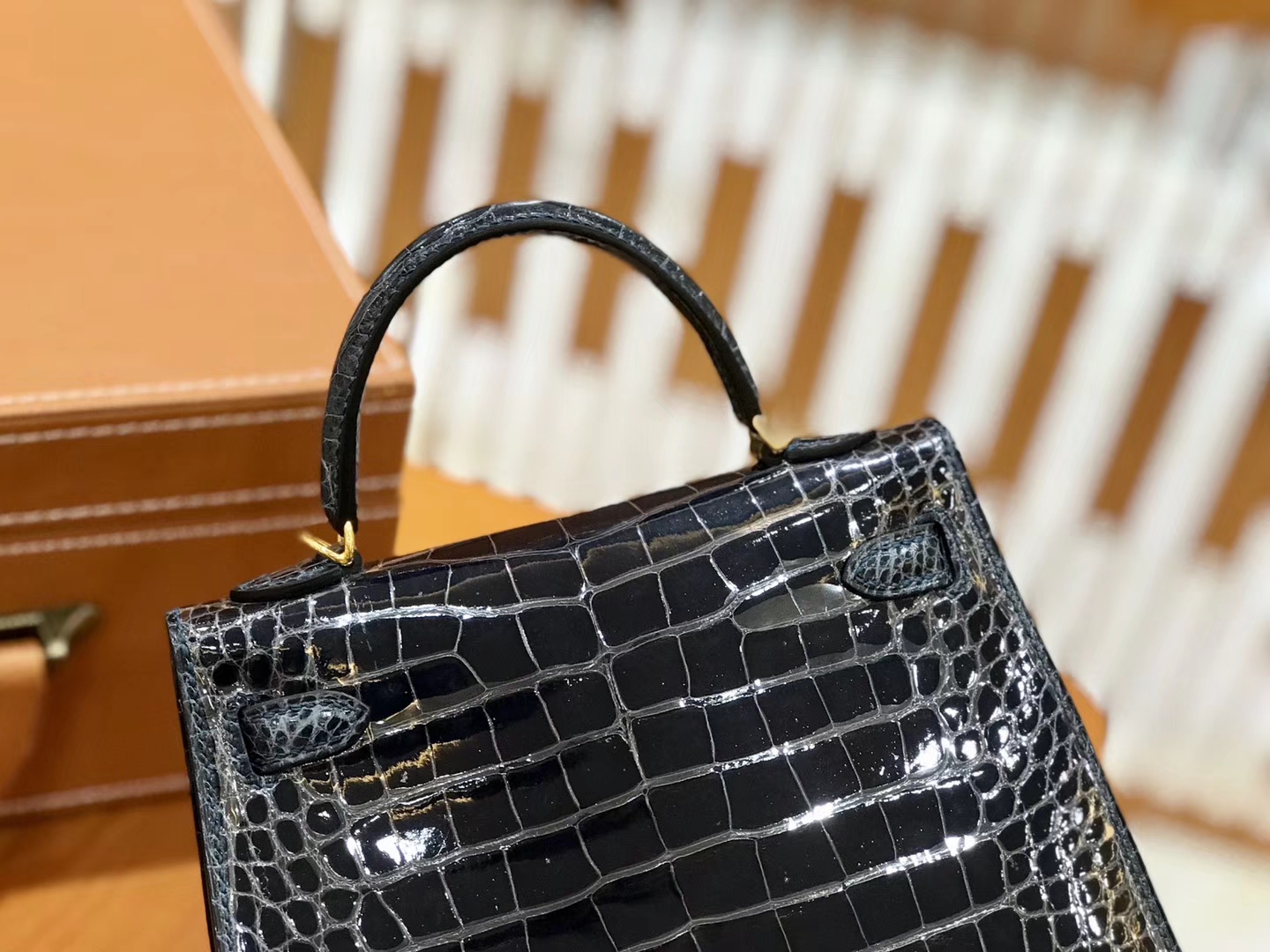 Hermès（爱马仕）新增现货 松柏绿 迷你2代 美洲鳄鱼皮