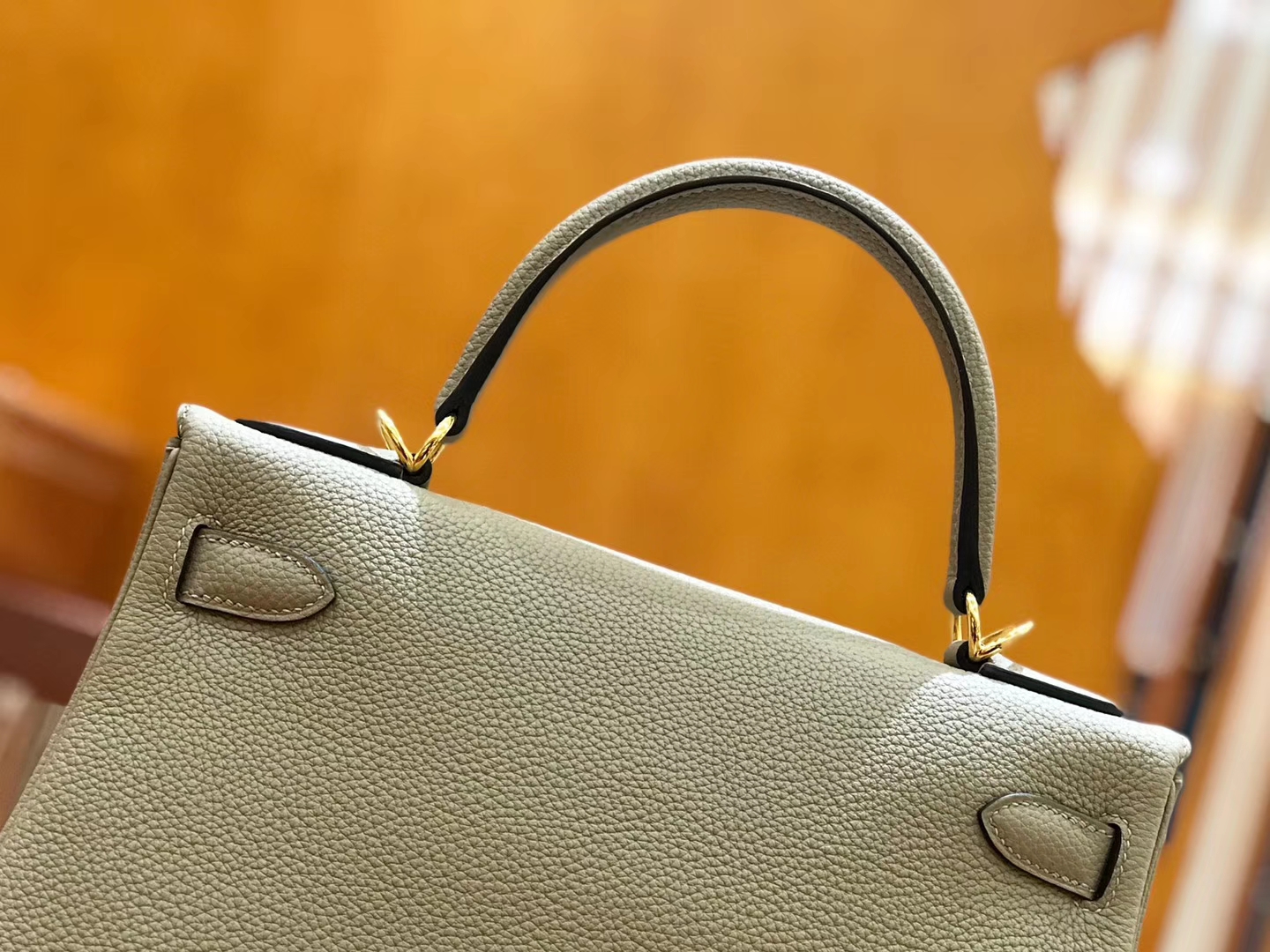 Hermès（爱马仕）Kelly 28cm togo 牛皮 斑鸠灰 金扣 全手工缝制 现货