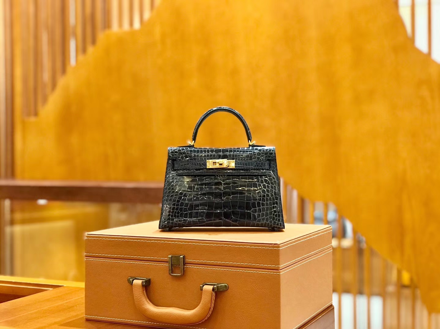 Hermès（爱马仕）新增现货 松柏绿 迷你2代 美洲鳄鱼皮