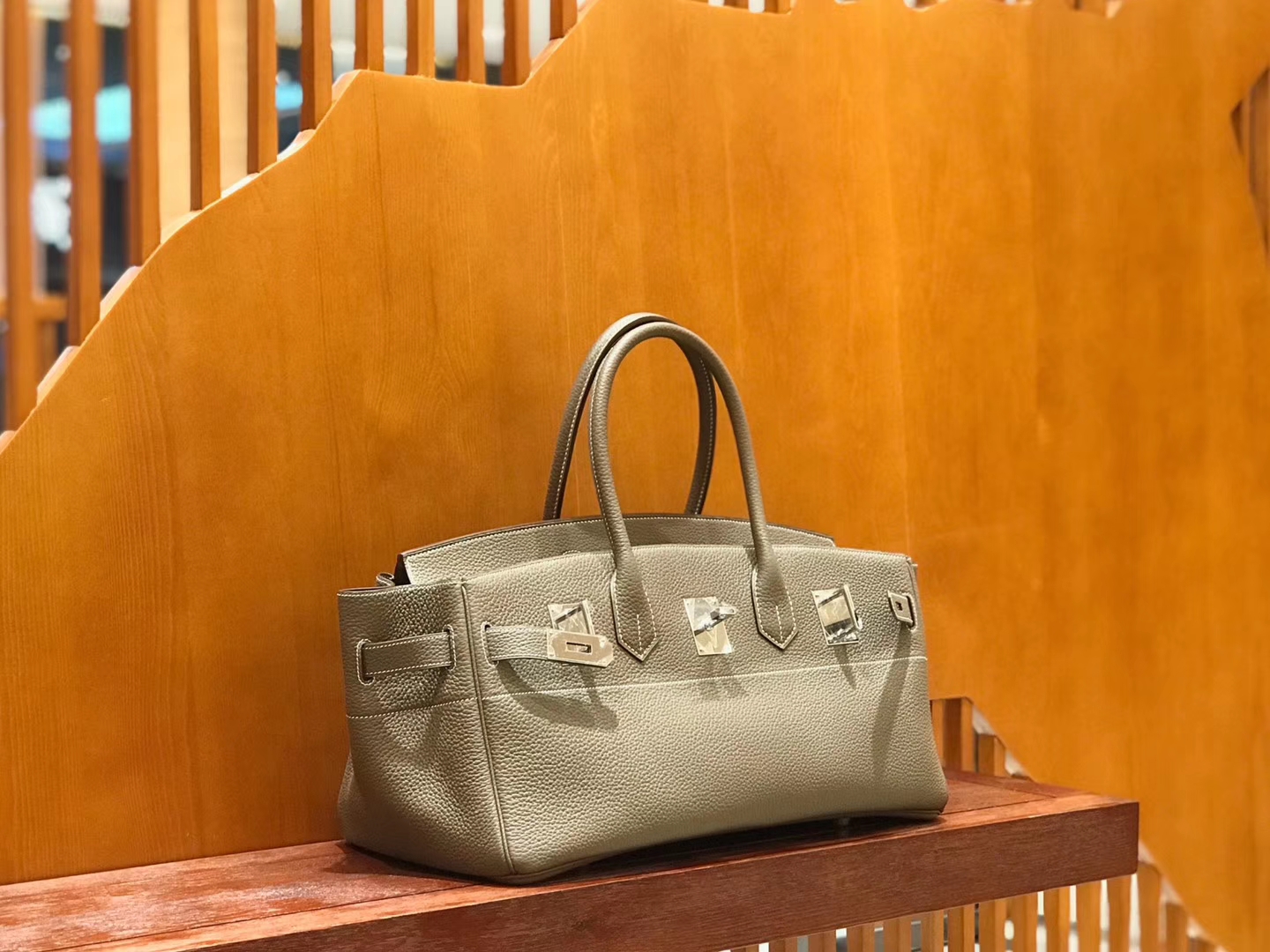 Hermès（爱马仕）Should Birkin 42cm togo 大象灰 银扣 全手工缝制 现货