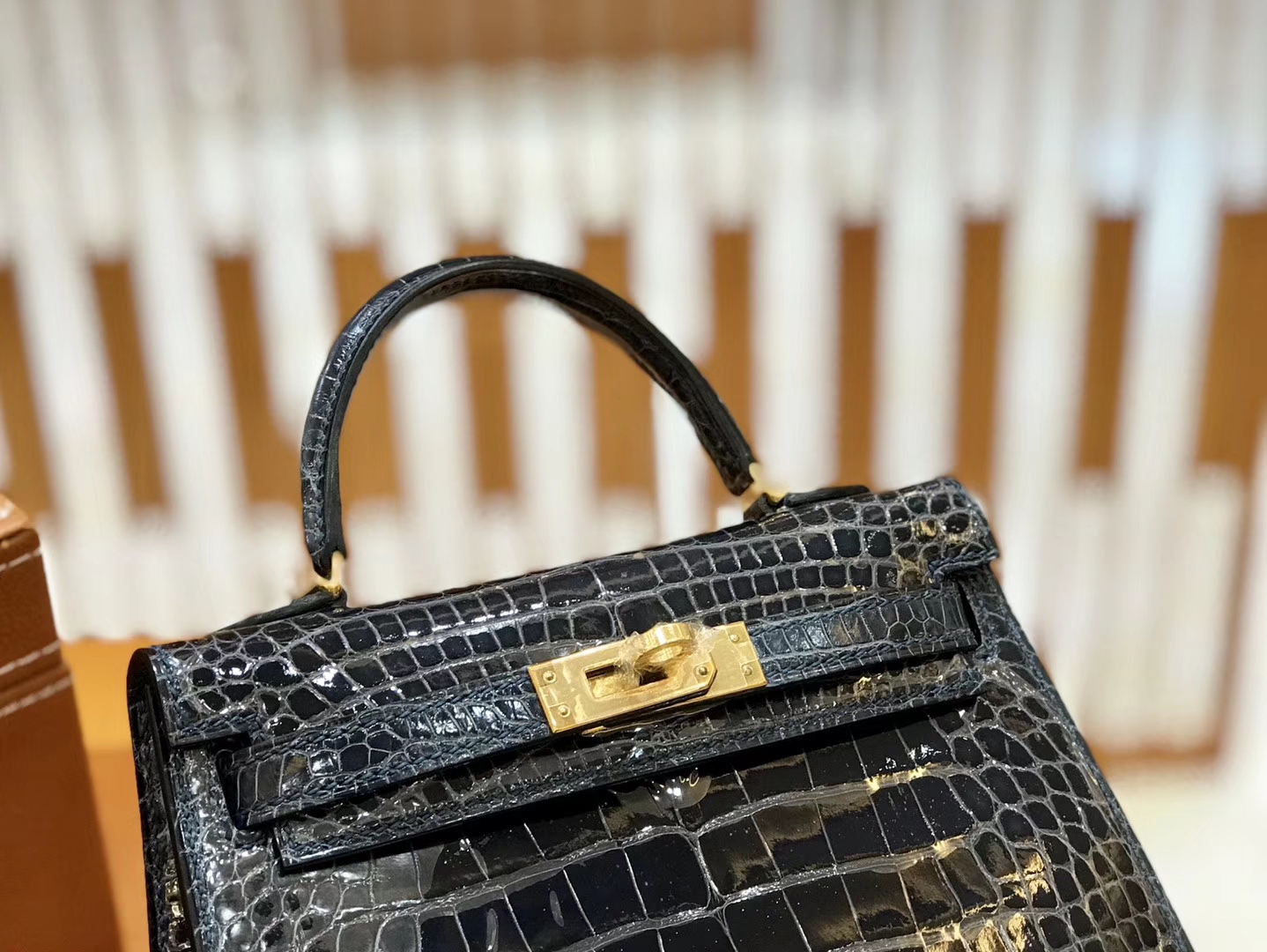 Hermès（爱马仕）新增现货 松柏绿 迷你2代 美洲鳄鱼皮
