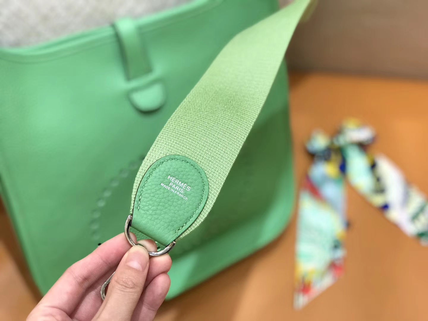 Hermès（爱马仕）Evelyne 伊芙琳 牛油果 Togo牛皮 全手工缝制 29cm
