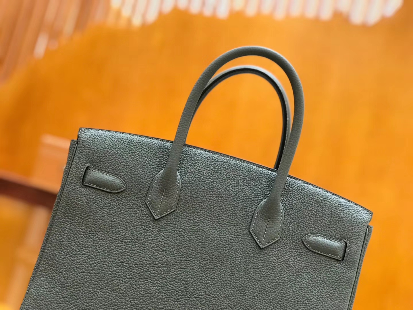 Hermès（爱马仕）Birkin 30cm togo牛皮 杏仁绿 银扣 全手工缝制