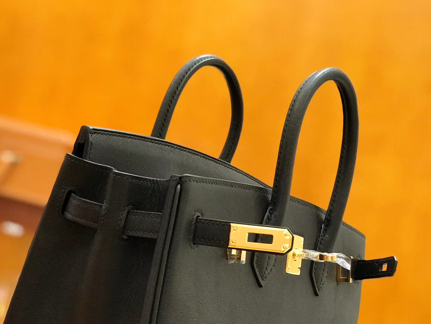 Hermès（爱马仕）Birkin 25cm swift 牛皮 经典黑 金扣 全手工缝制