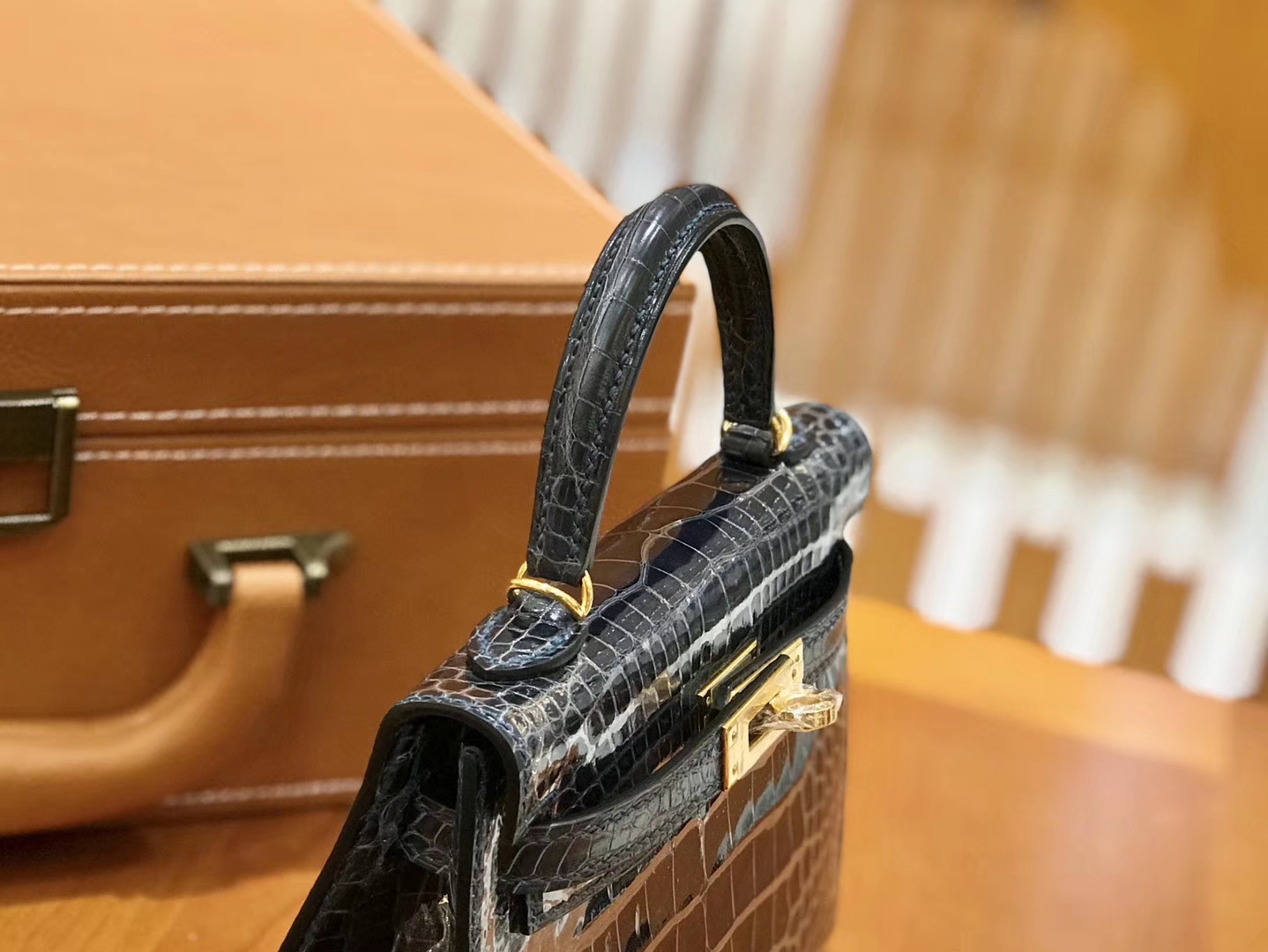 Hermès（爱马仕）新增现货 松柏绿 迷你2代 美洲鳄鱼皮