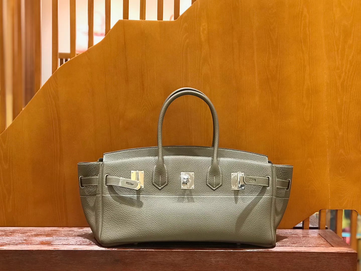 Hermès（爱马仕）Should Birkin 42cm togo 大象灰 银扣 全手工缝制 现货